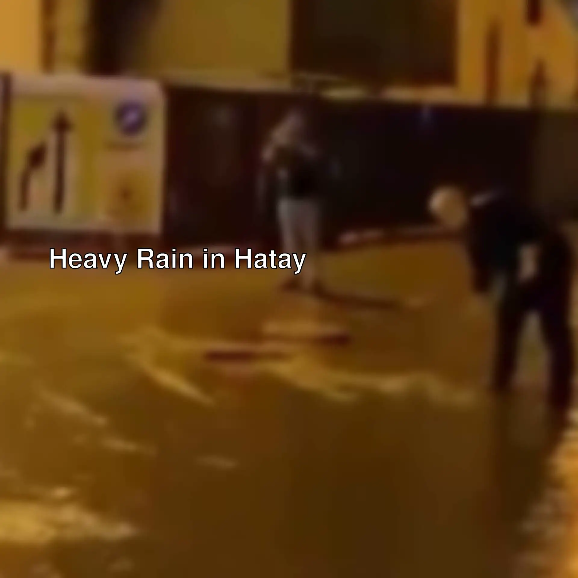 A flooded street in Hatay.