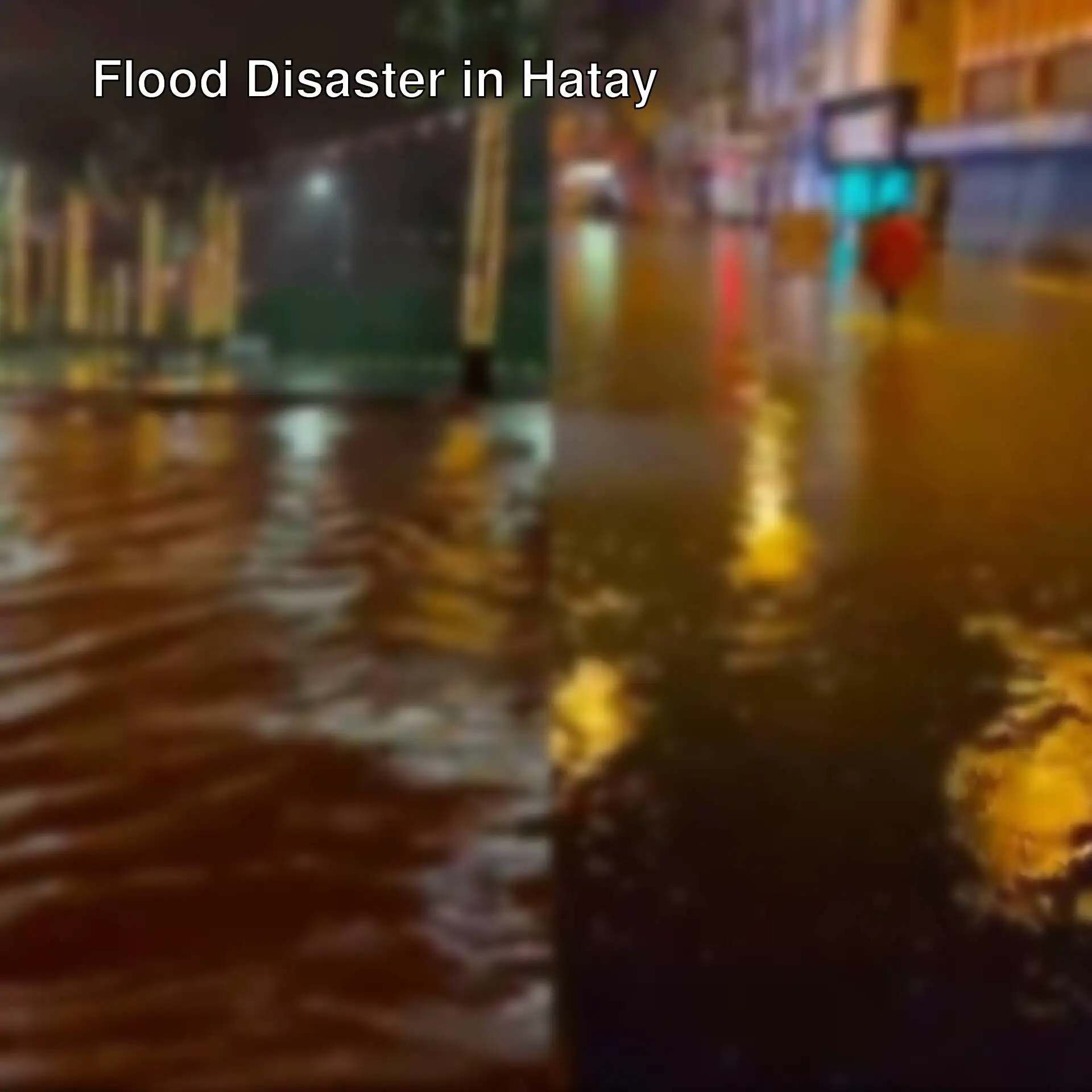 A street in Hatay after the flood disaster