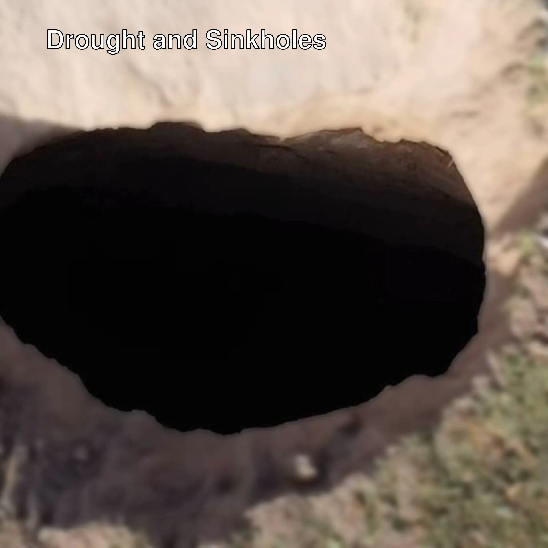 Sinkhole in Aksaray.