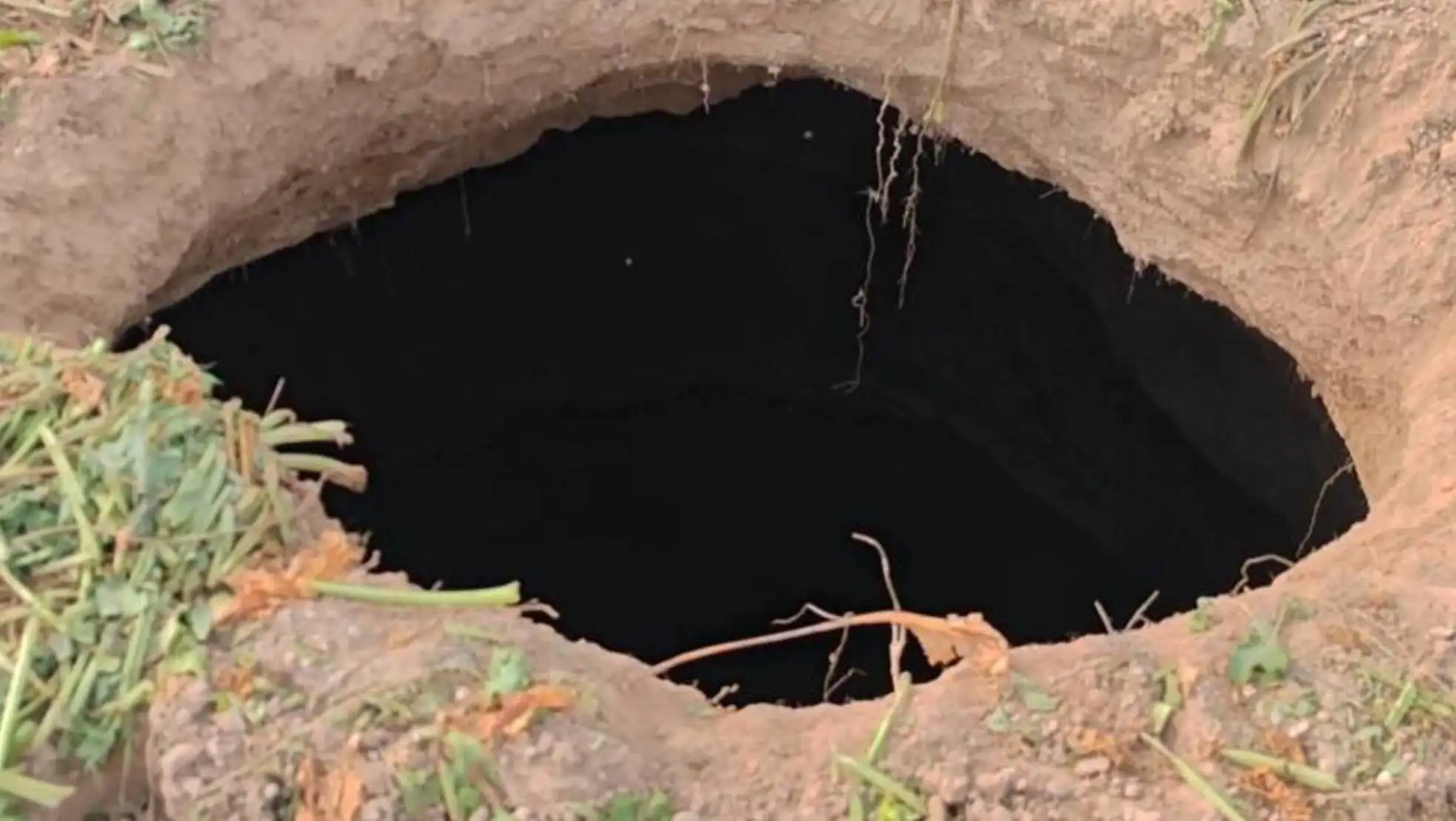 Sinkhole in Aksaray.