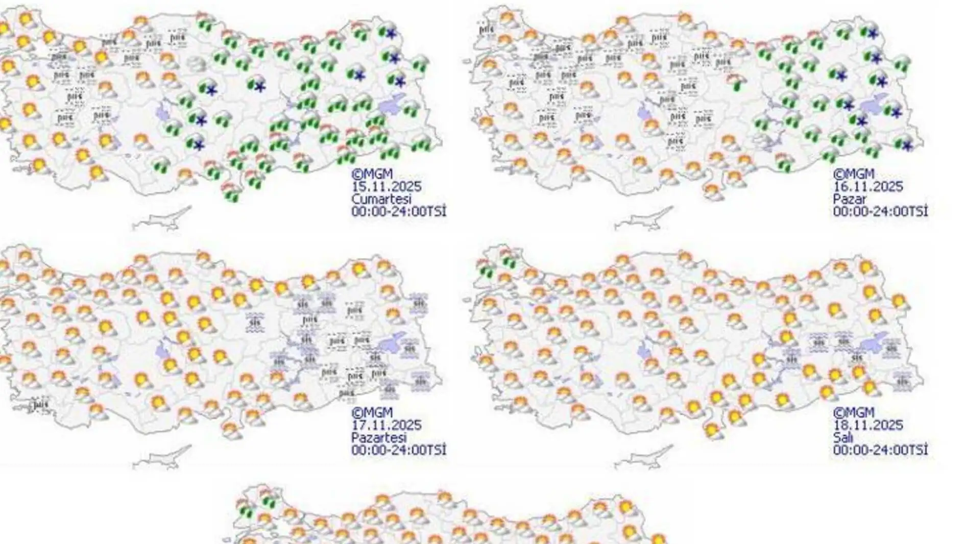 An image showing different weather maps.