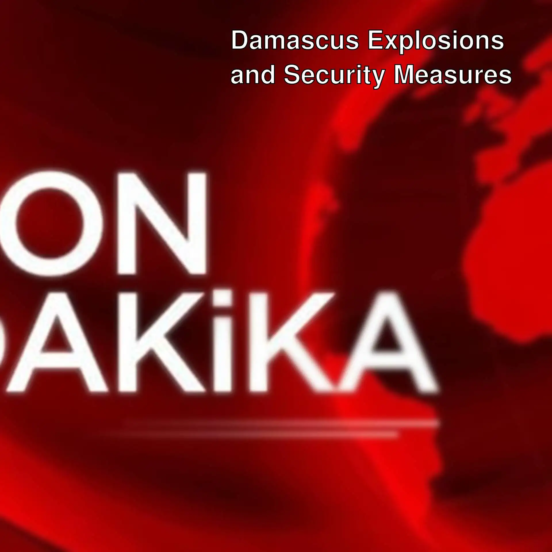 Explosions heard in Damascus.