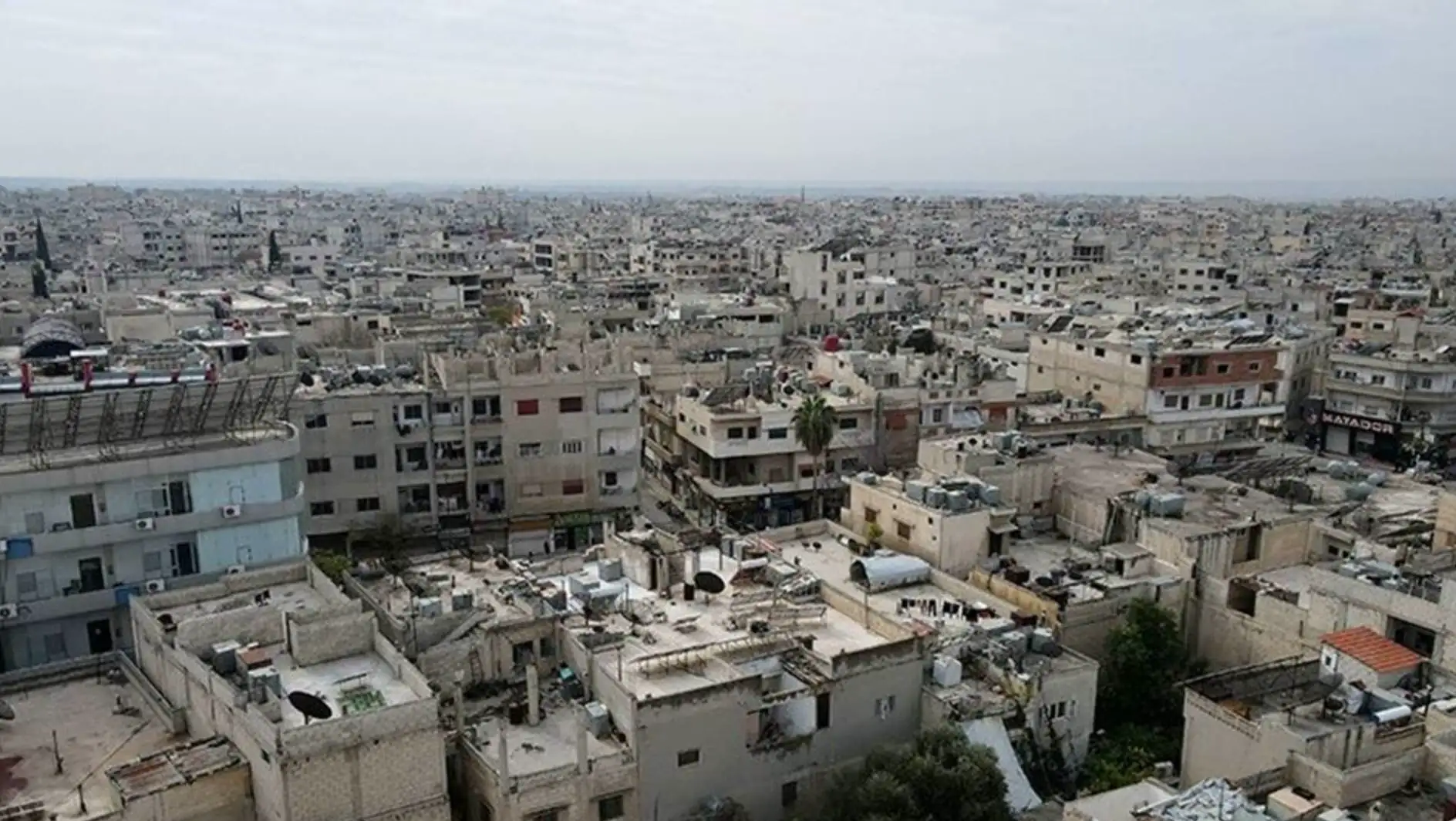 Scene after the explosion in Damascus.