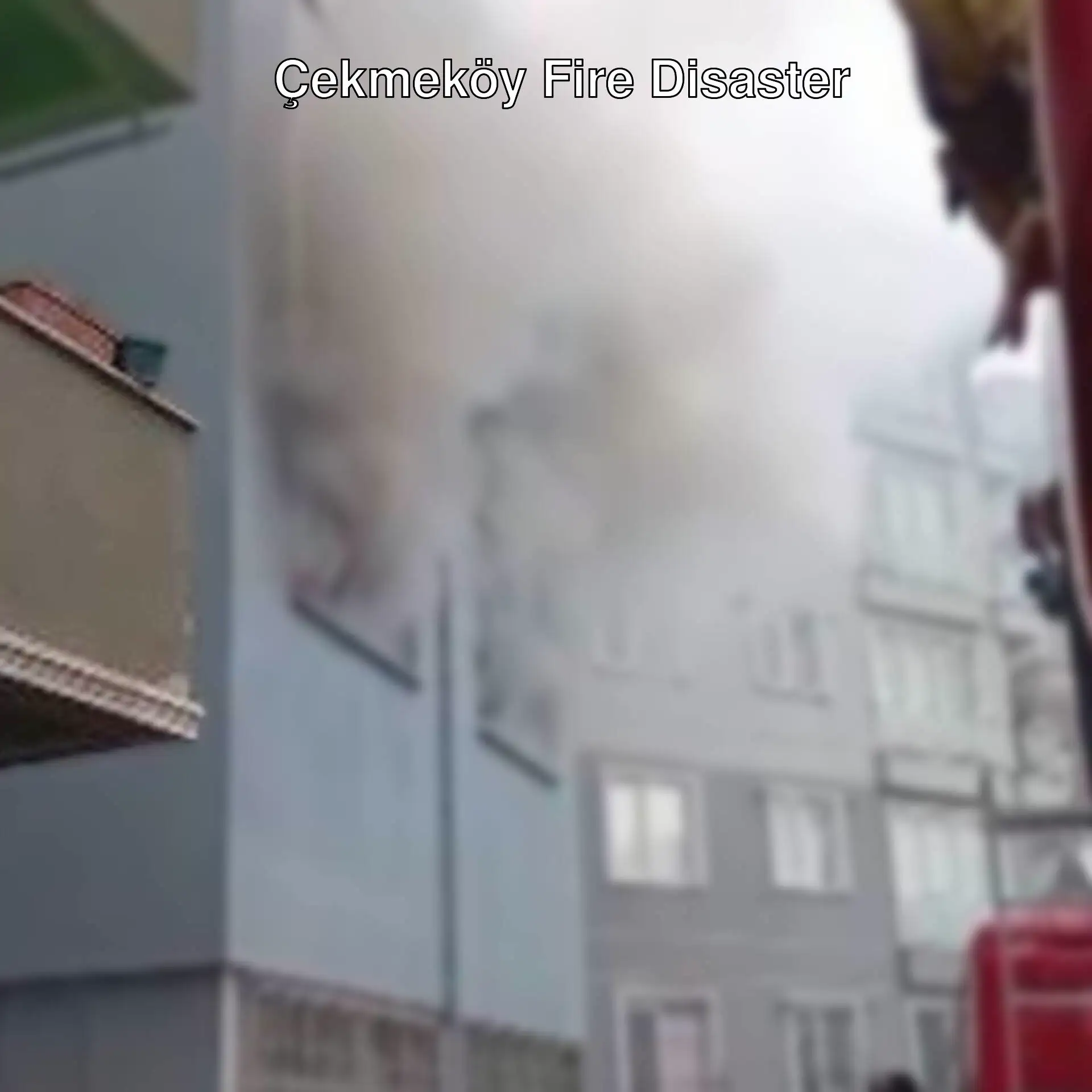 A building with smoke coming out of it. A building with smoke coming out of it.