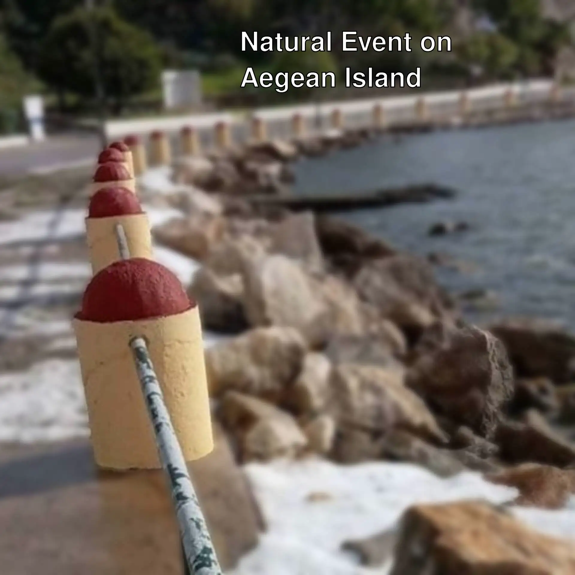 A rare natural event occurred on the Aegean island after 70 years.