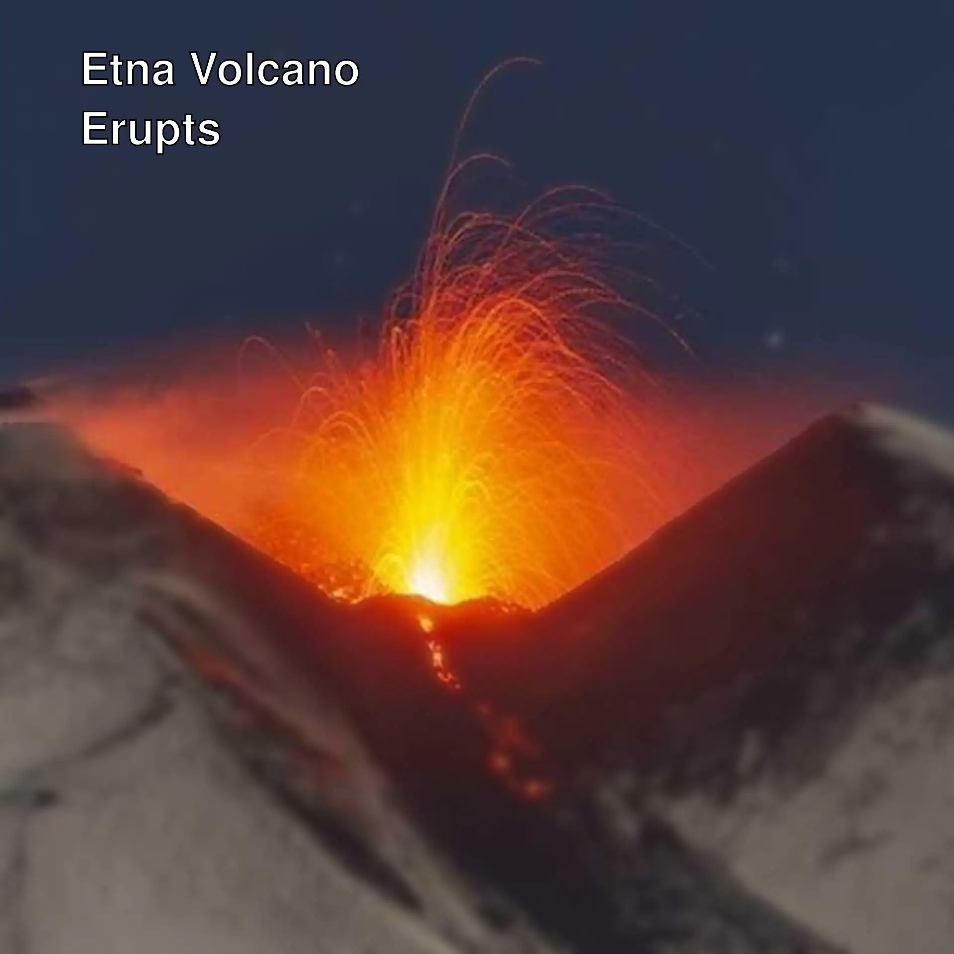 A volcano erupting from a mountain. A volcano erupting from a mountain.