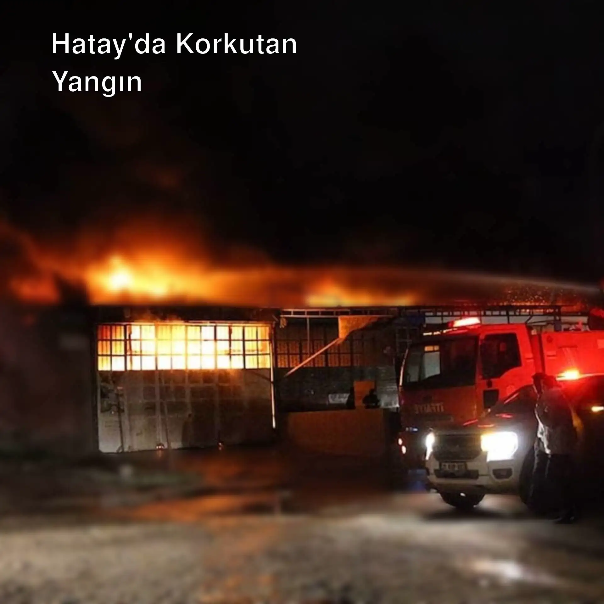 Bir binada çıkan yangın