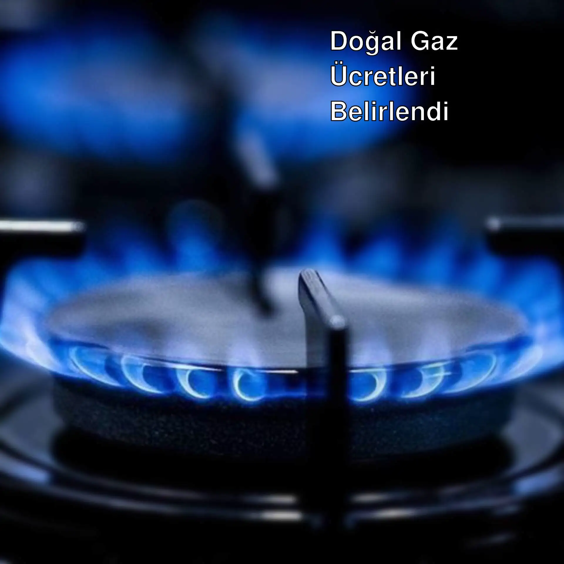 Doğal gazlı ocakta mavi alev