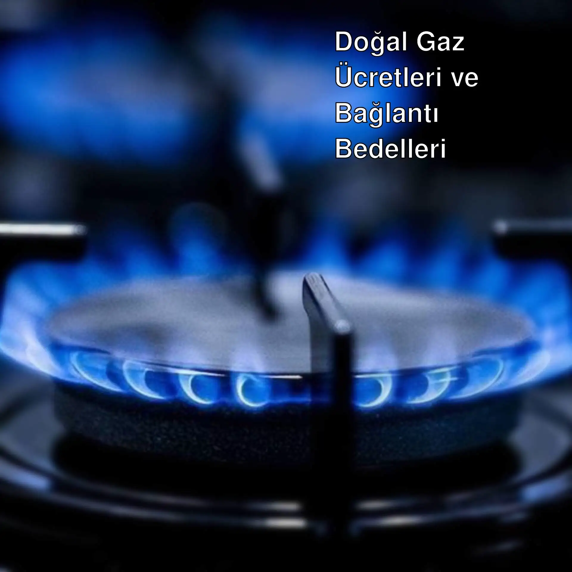 Doğal gazlı ocakta mavi alev