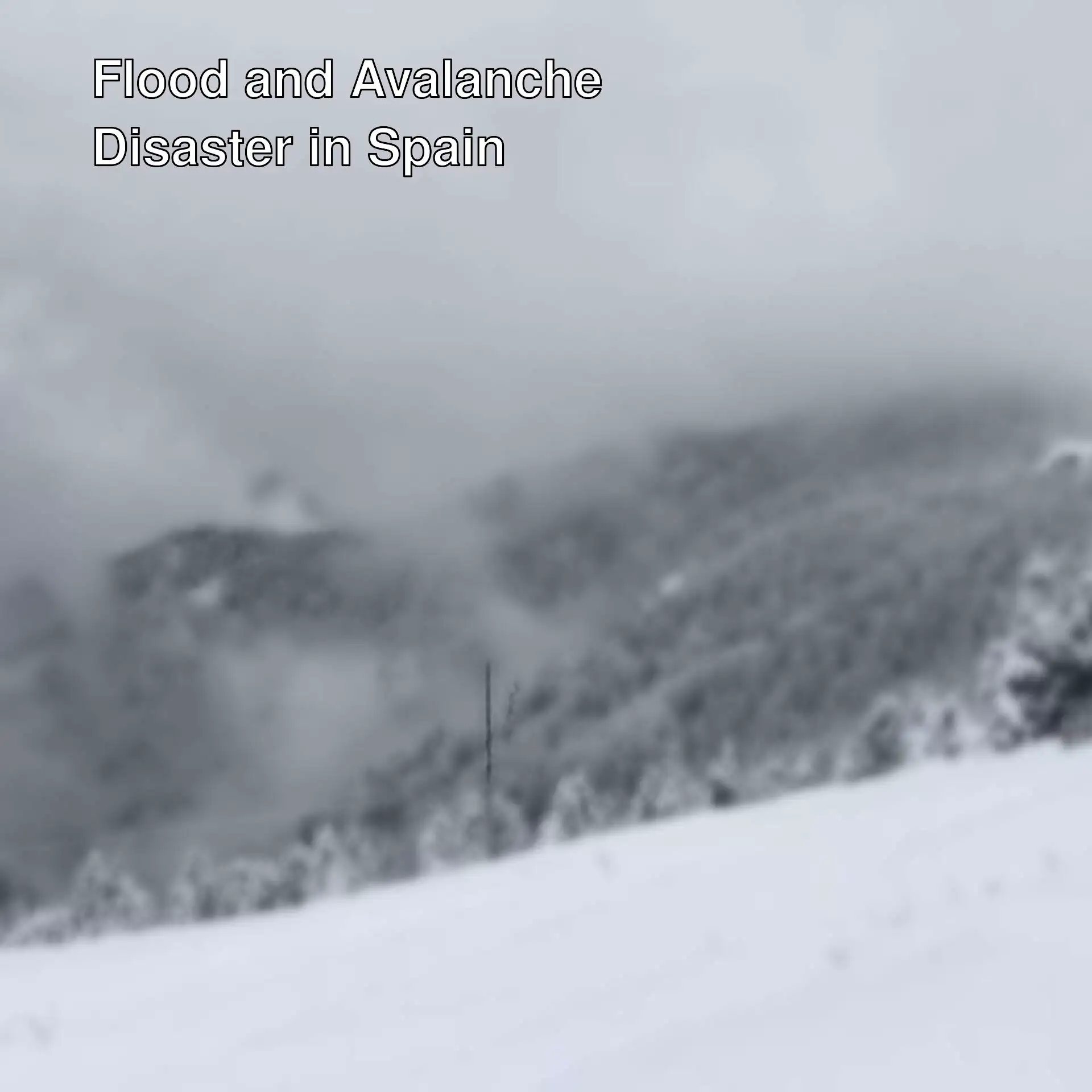 A snowy mountain landscape.