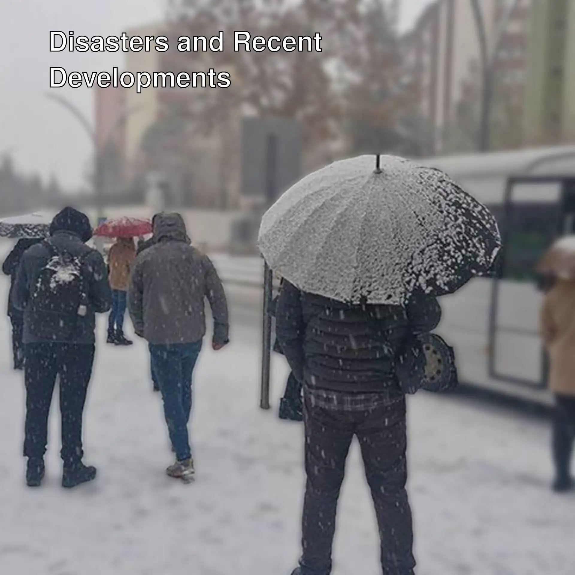 People enjoying the snow as roads are closed due to snowfall. People enjoying the snow as roads are closed due to snowfall.