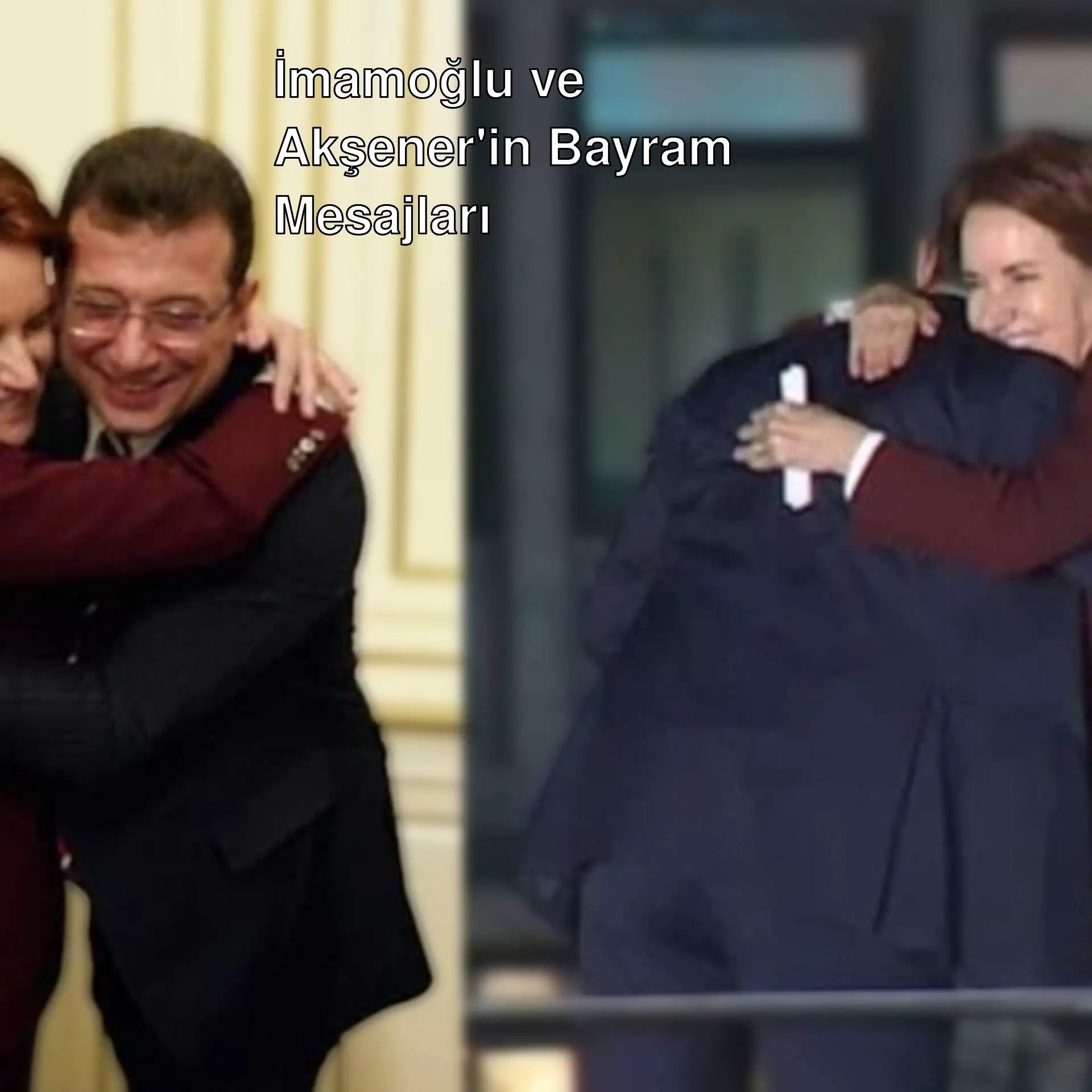İmamoğlu ve Akşener'in bayram mesajları. İmamoğlu ve Akşener'in bayram mesajları.