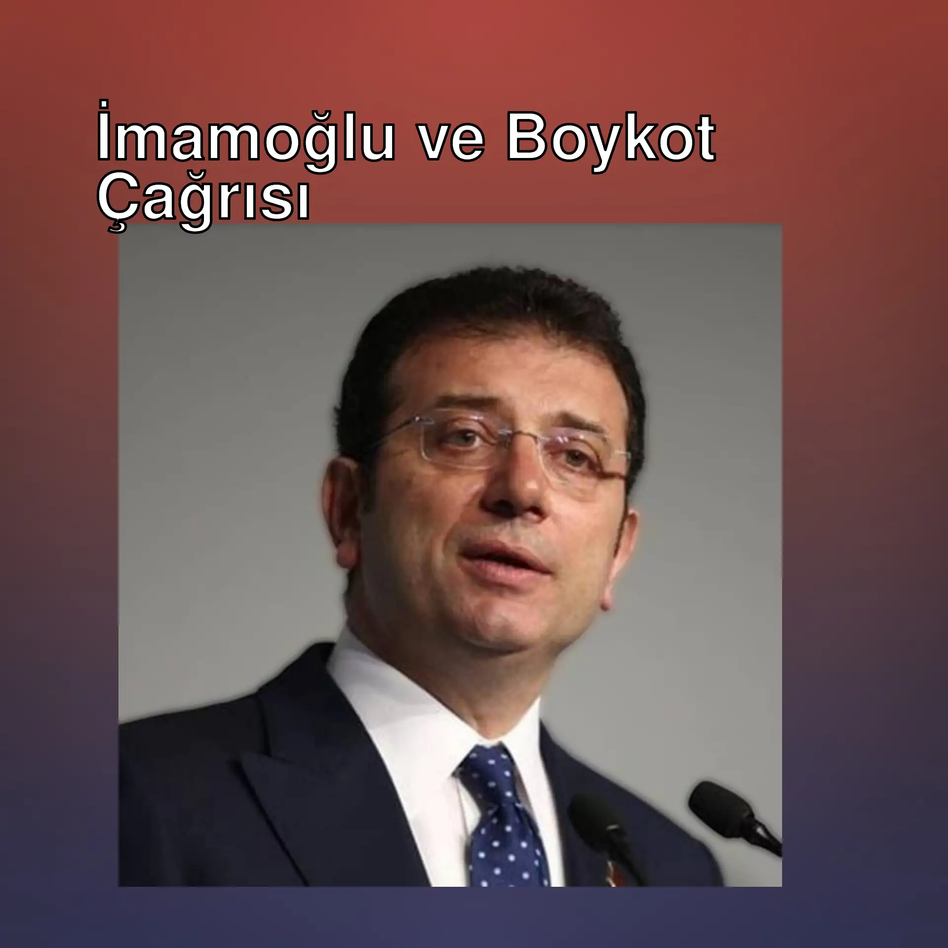 Ekrem İmamoğlu, mikrofonla konuşuyor. Ekrem İmamoğlu, mikrofonla konuşuyor.