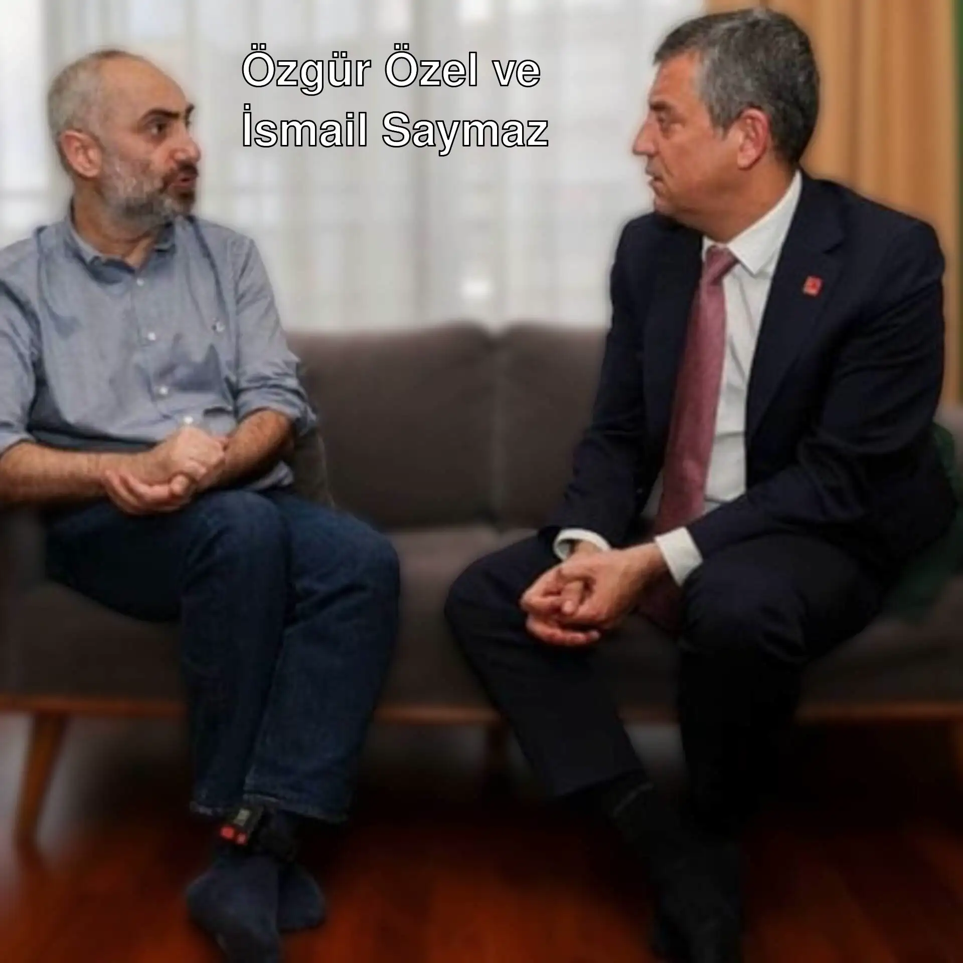 Özgür Özel ve İsmail Saymaz'ın ziyareti. Özgür Özel ve İsmail Saymaz'ın ziyareti.
