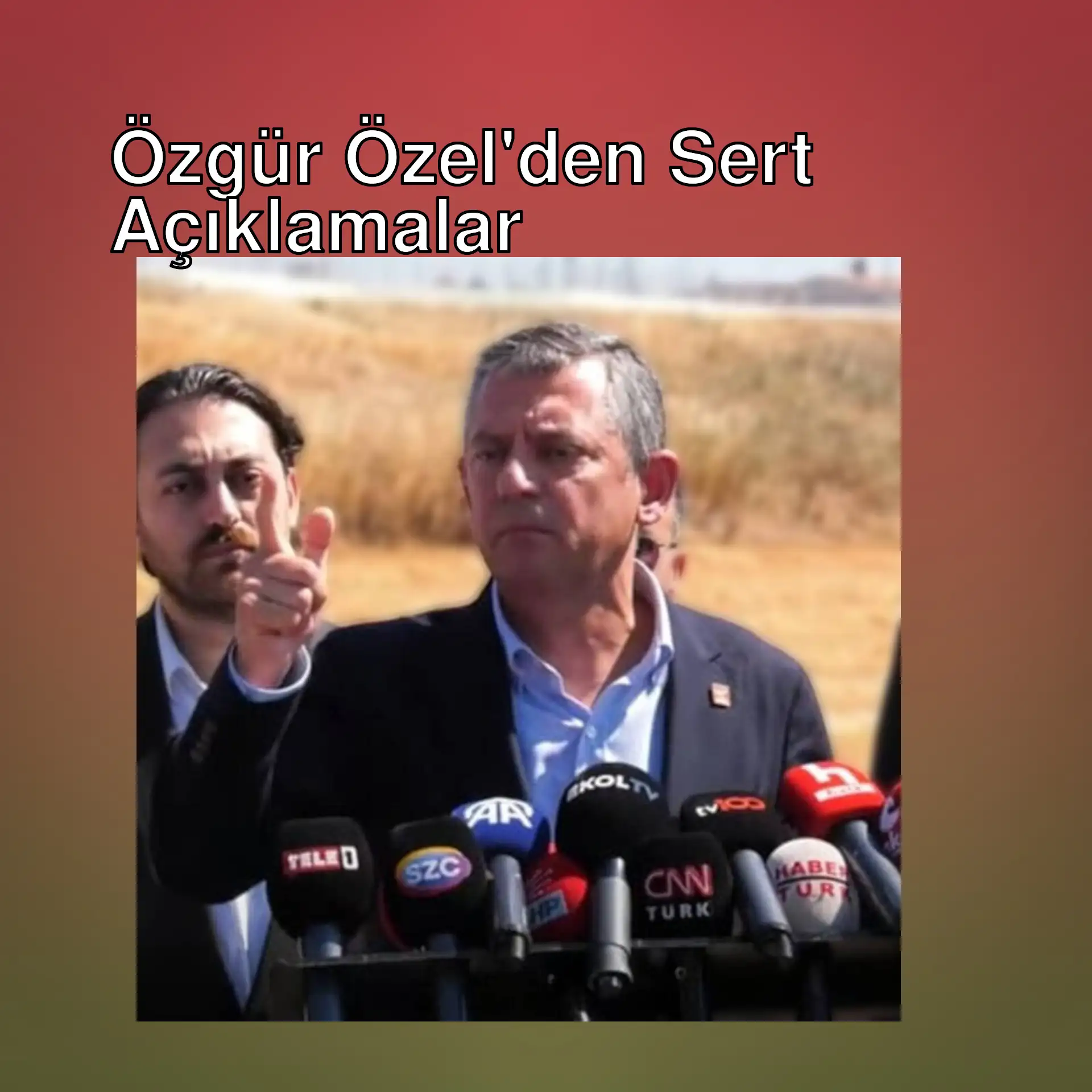 Özgür Özel basın toplantısında konuşuyor. Özgür Özel basın toplantısında konuşuyor.