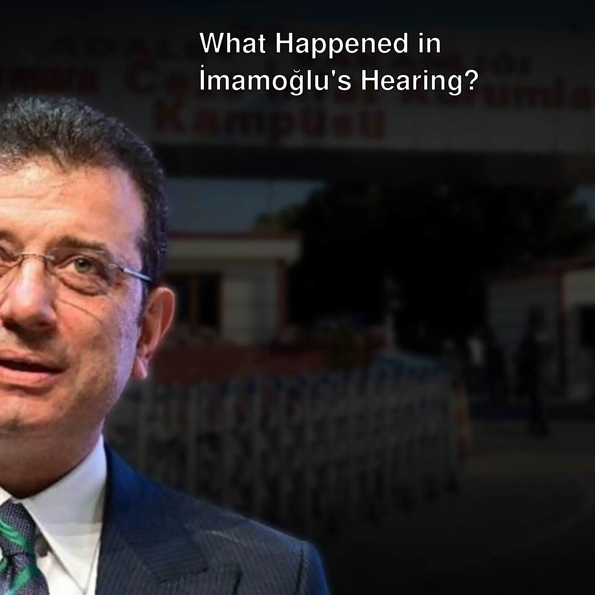 Ekrem İmamoğlu in court. Ekrem İmamoğlu in court.