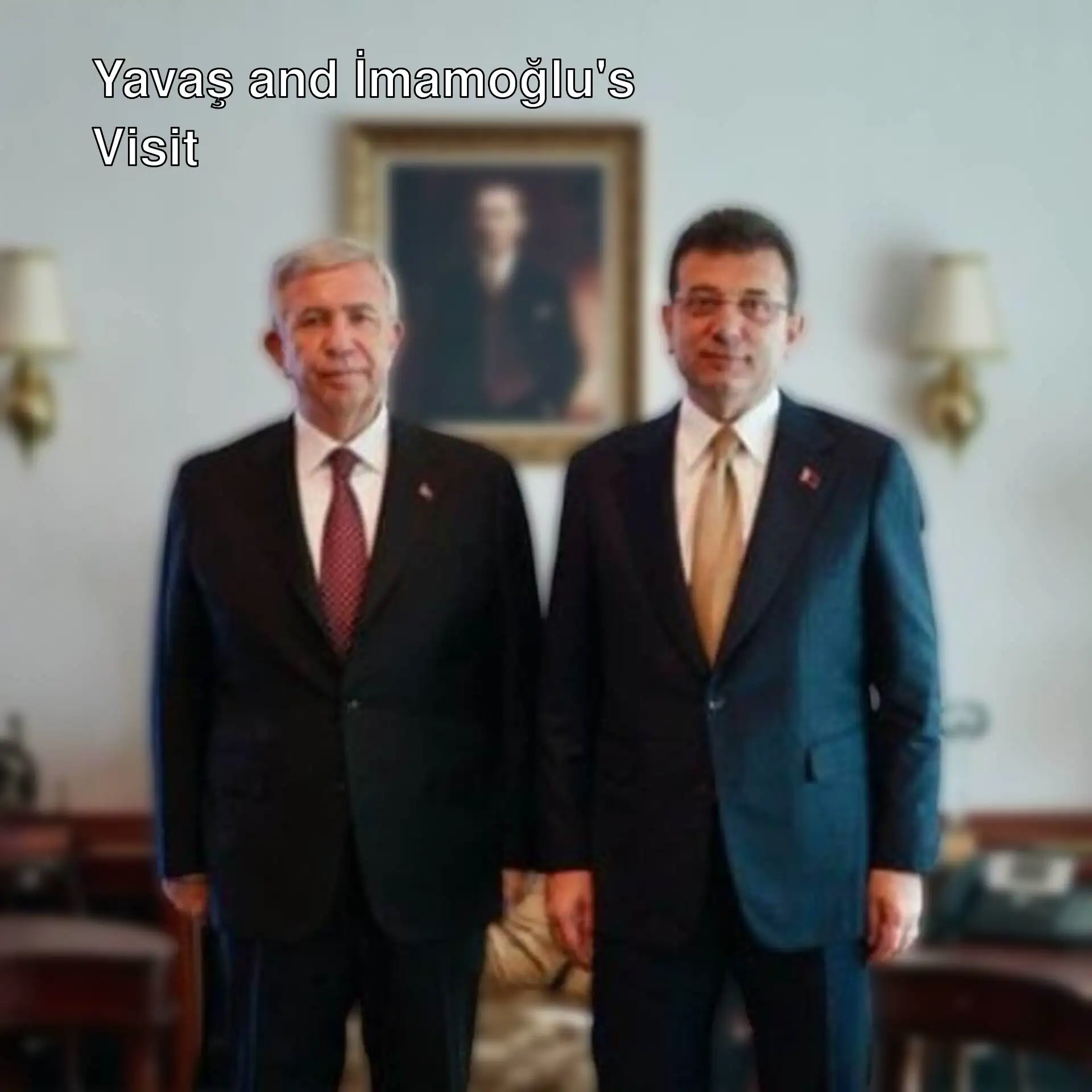 Mansur Yavaş and Fatih Altaylı's visit. Mansur Yavaş and Fatih Altaylı's visit.
