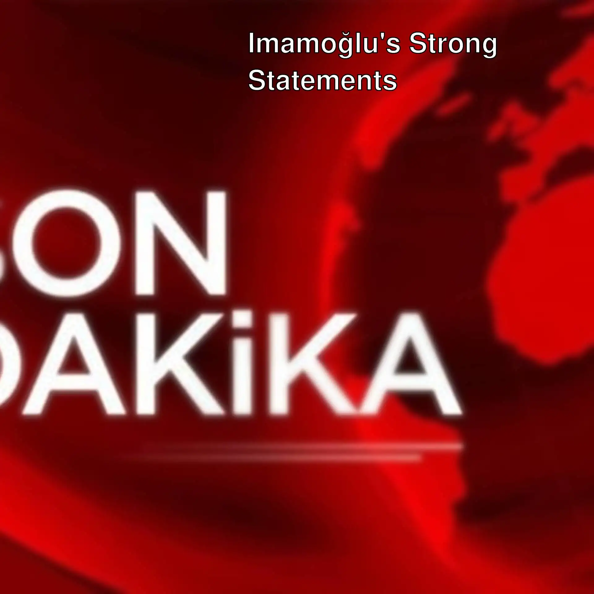 Imamoğlu's reaction to LGS Imamoğlu's reaction to LGS