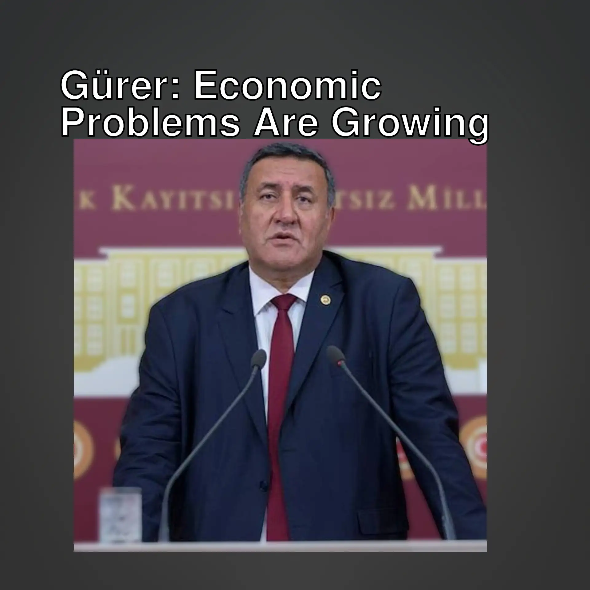 CHP Deputy Ömer Fethi Gürer at a press conference.