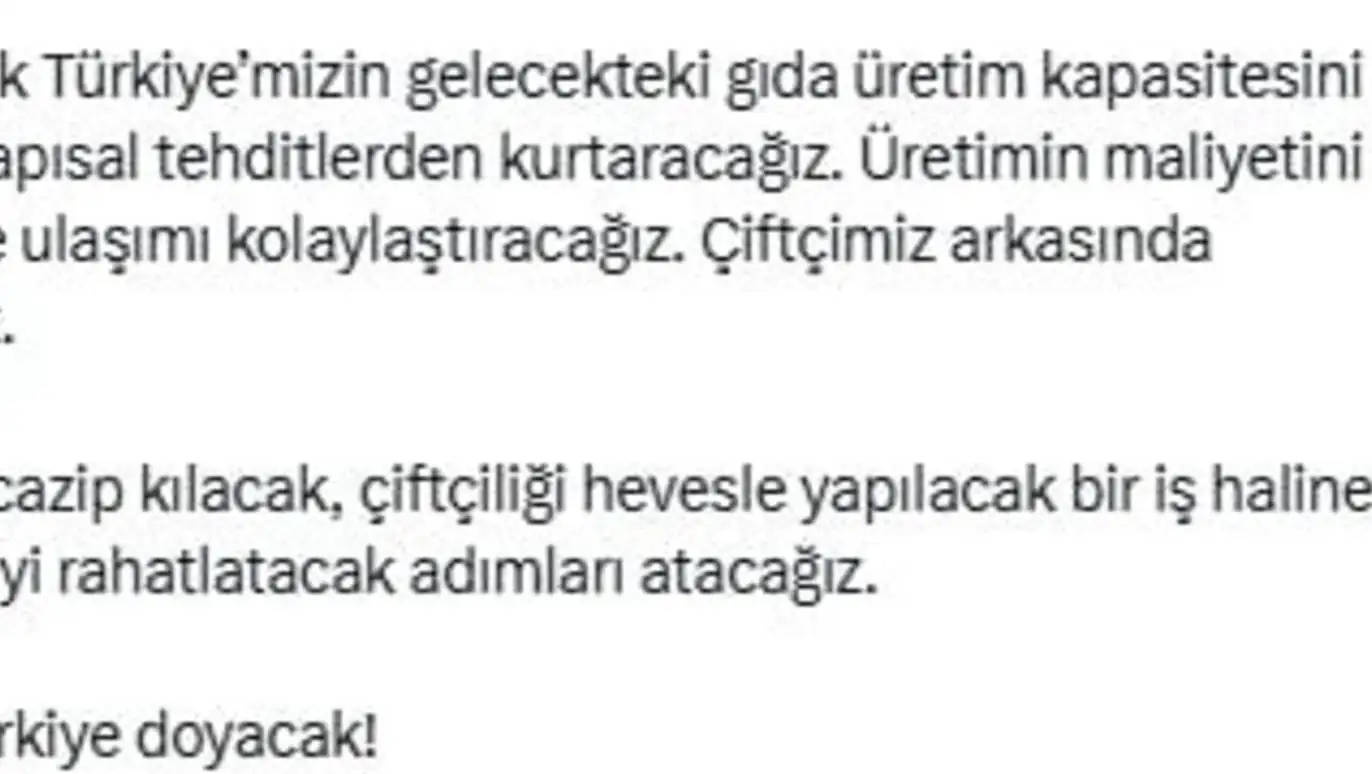 İmamoğlu'nun çiftçilere yönelik mesajı. İmamoğlu'nun çiftçilere yönelik mesajı.