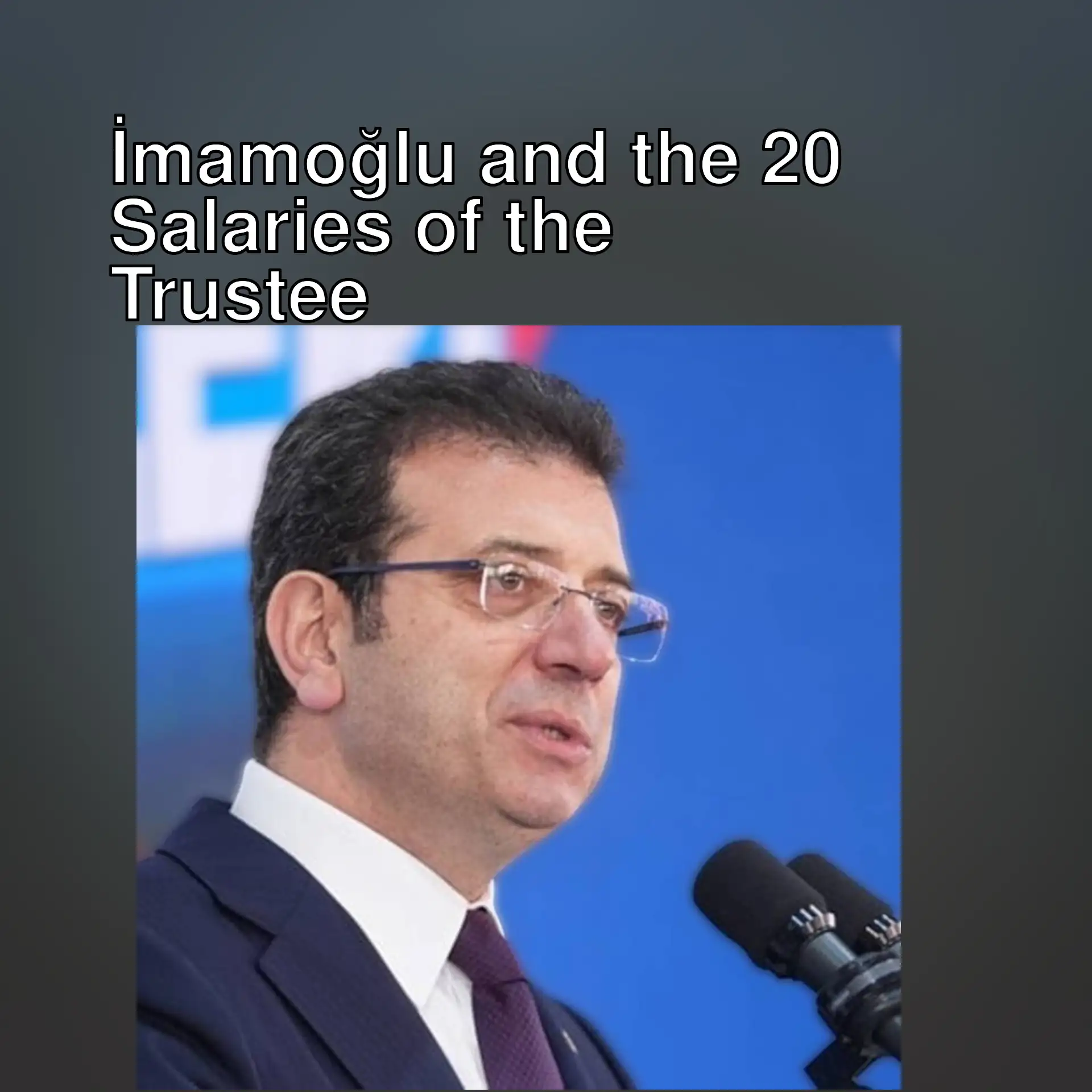 The trustee appointed to İmamoğlu's company is speaking. The trustee appointed to İmamoğlu's company is speaking.