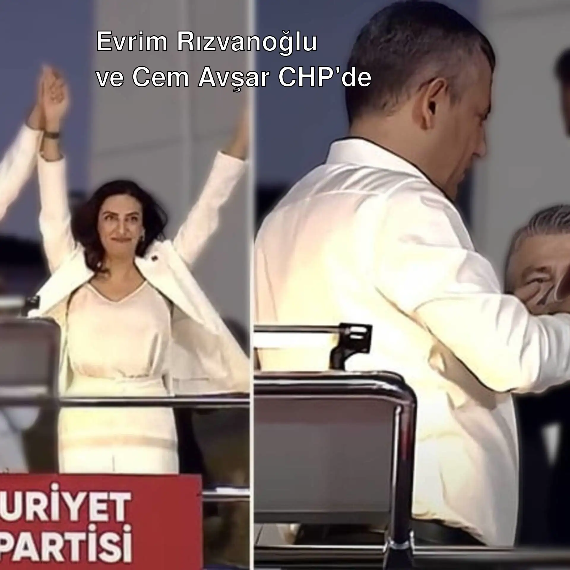 Evrim Rızvanoğlu ve Cem Avşar CHP'ye katıldı. Evrim Rızvanoğlu ve Cem Avşar CHP'ye katıldı.