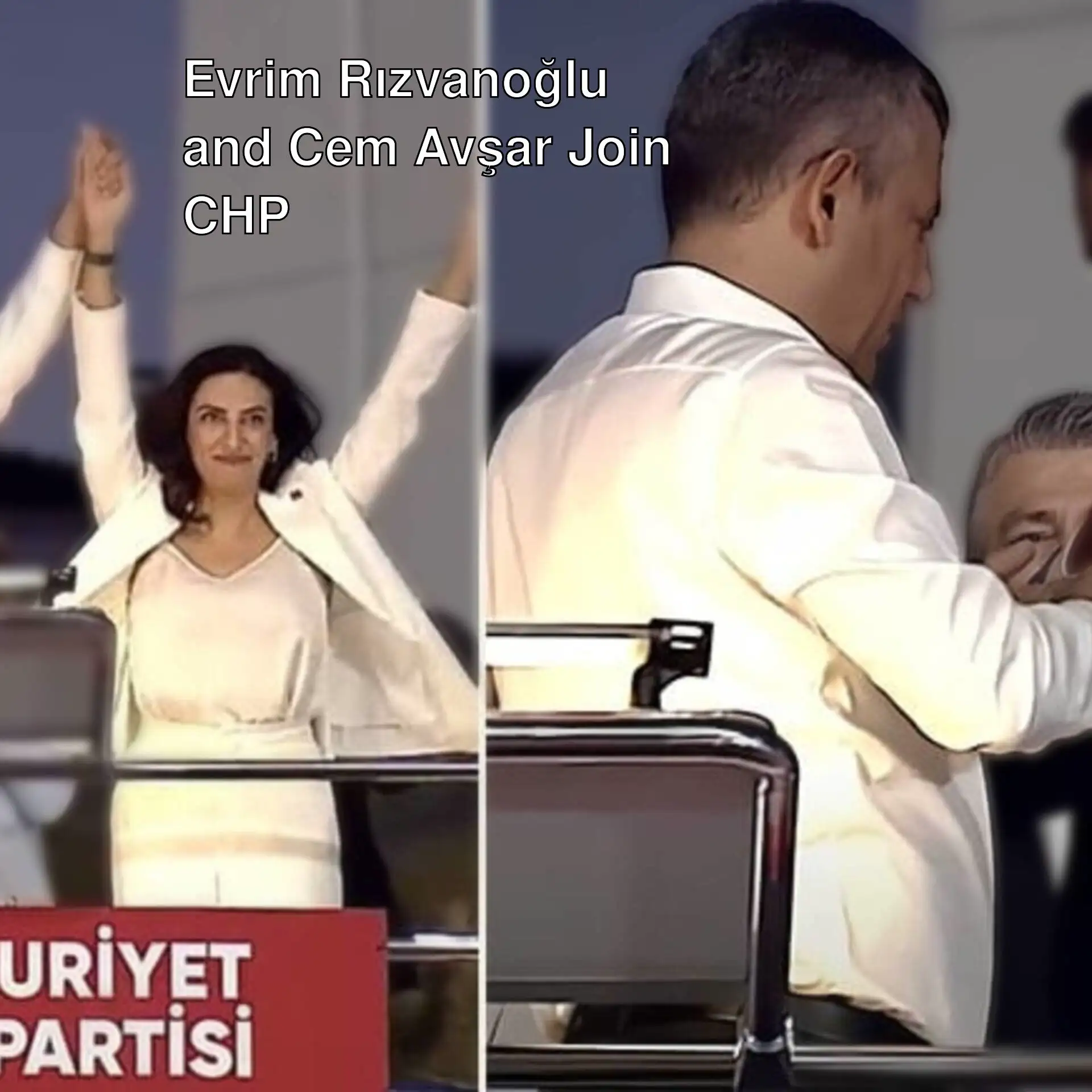 Evrim Rızvanoğlu and Cem Avşar joined CHP. Evrim Rızvanoğlu and Cem Avşar joined CHP.
