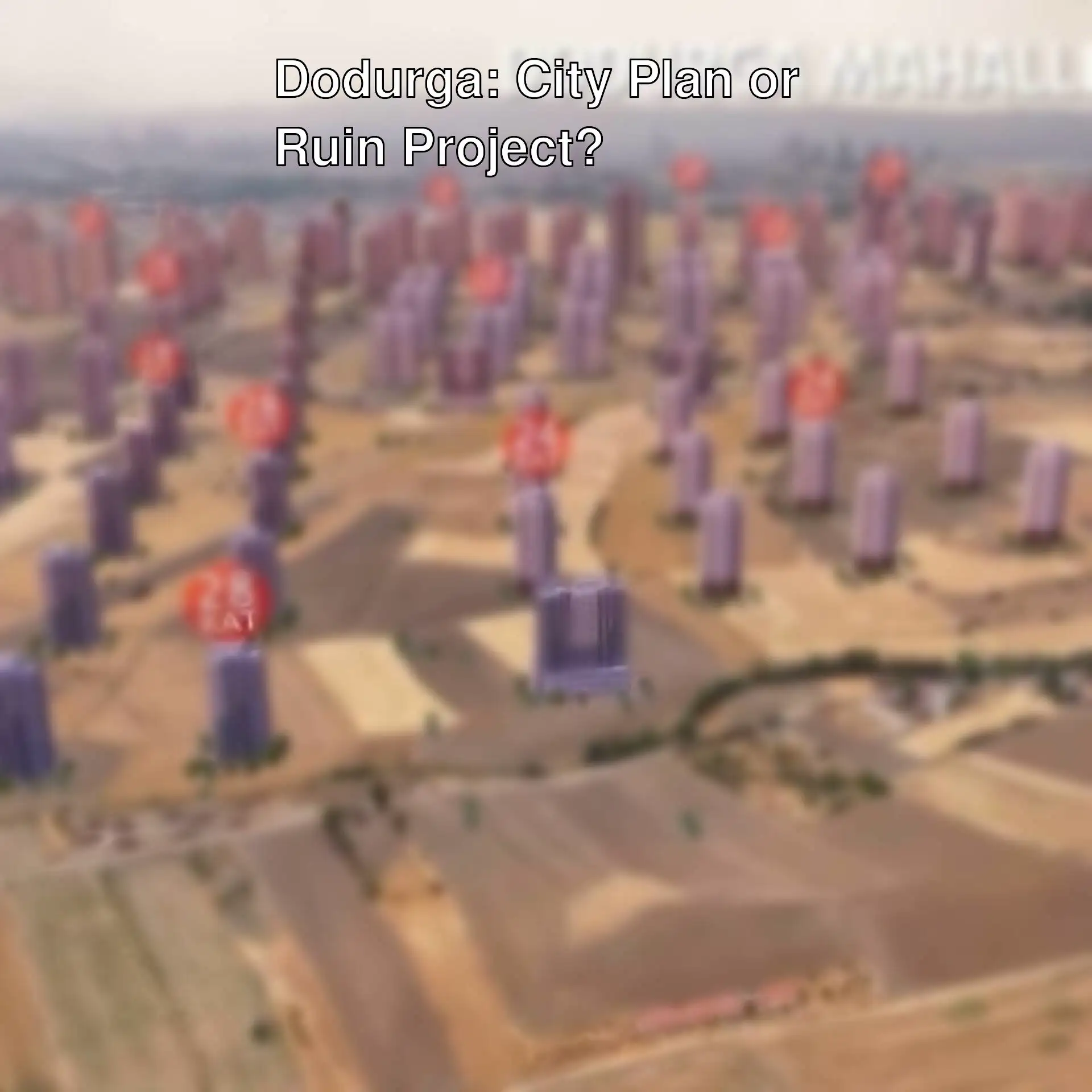 Aerial view of Dodurga, Ankara.
