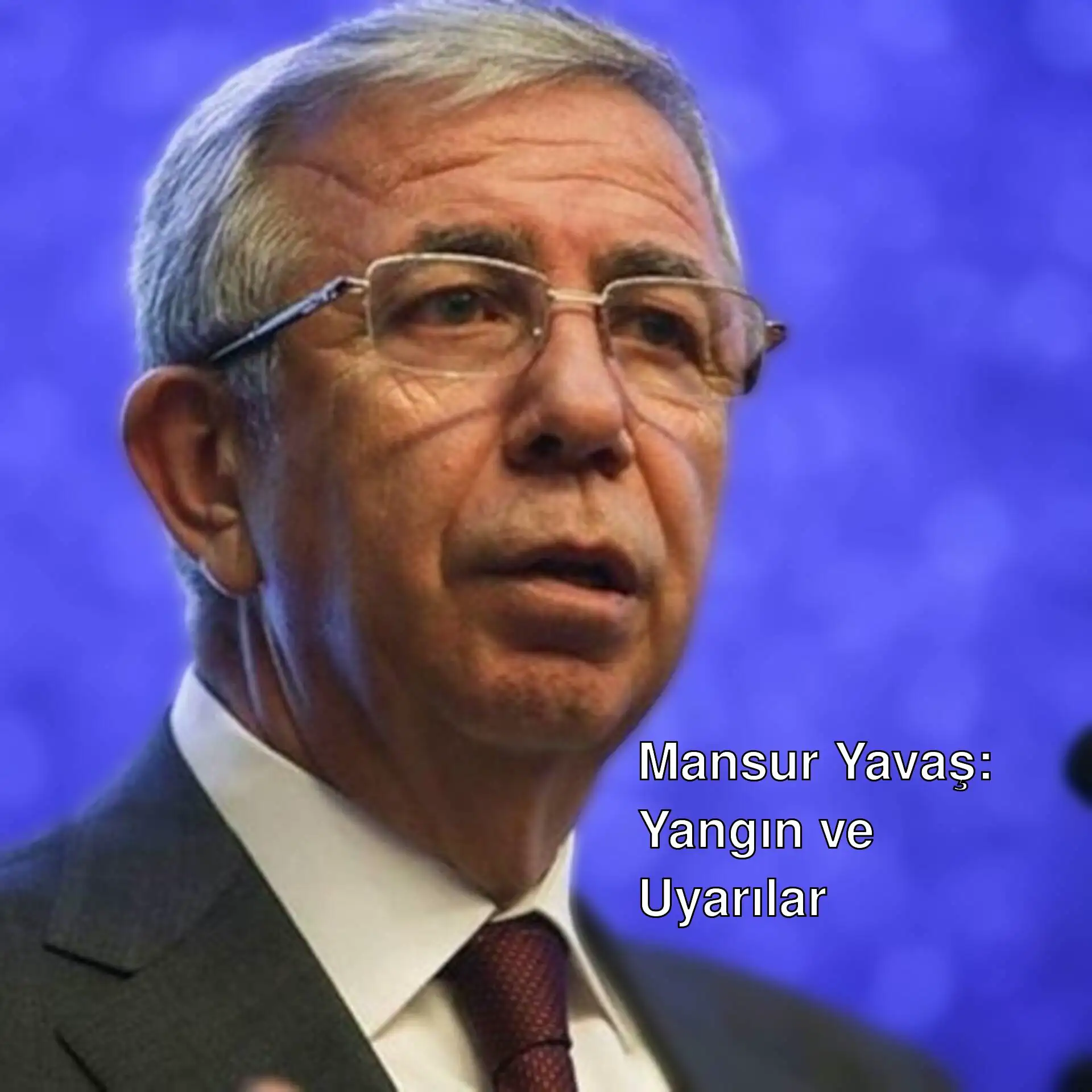 Mansur Yavaş, yangınlarla ilgili açıklama yapıyor.