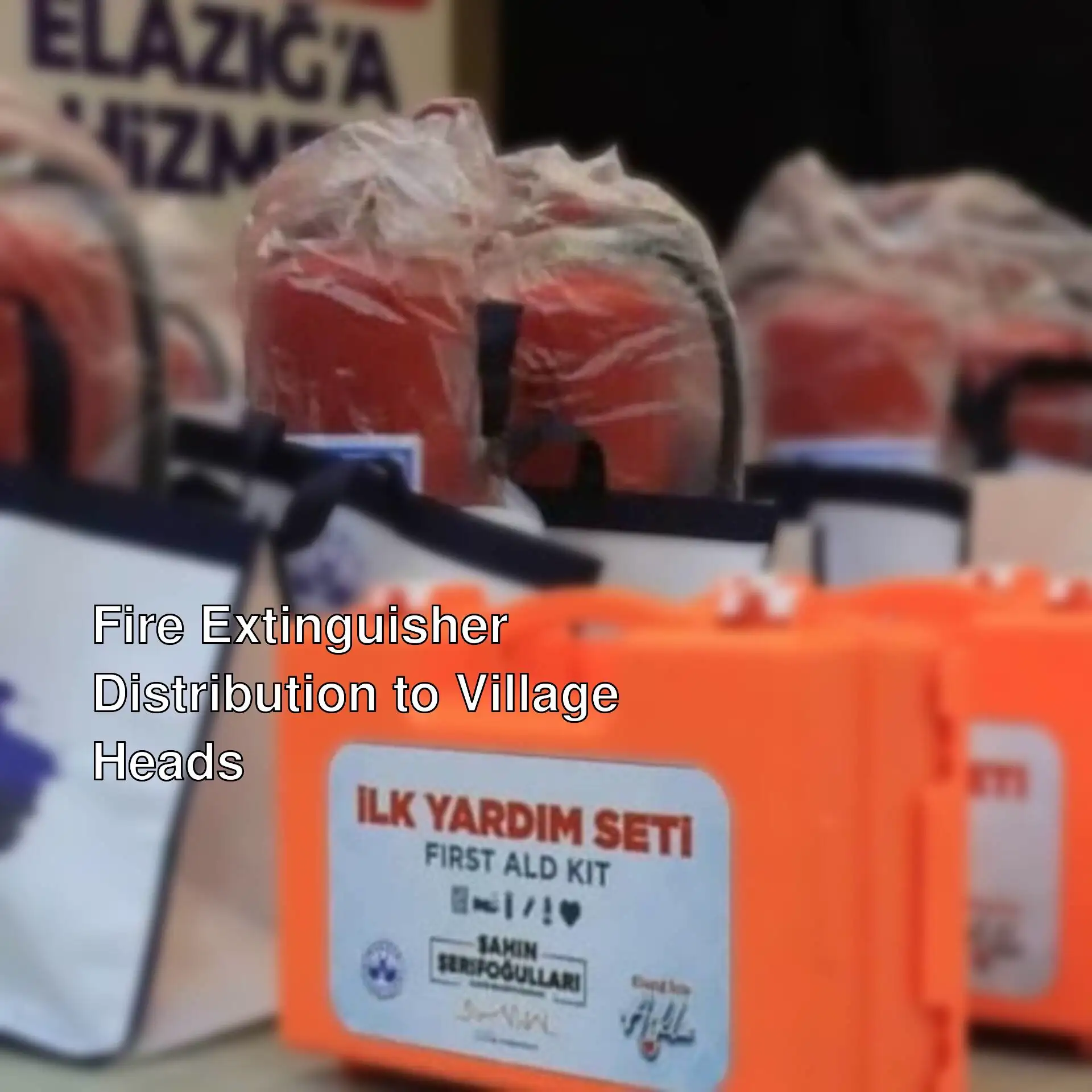 Elazığ Municipality fire extinguisher distribution. Elazığ Municipality fire extinguisher distribution.