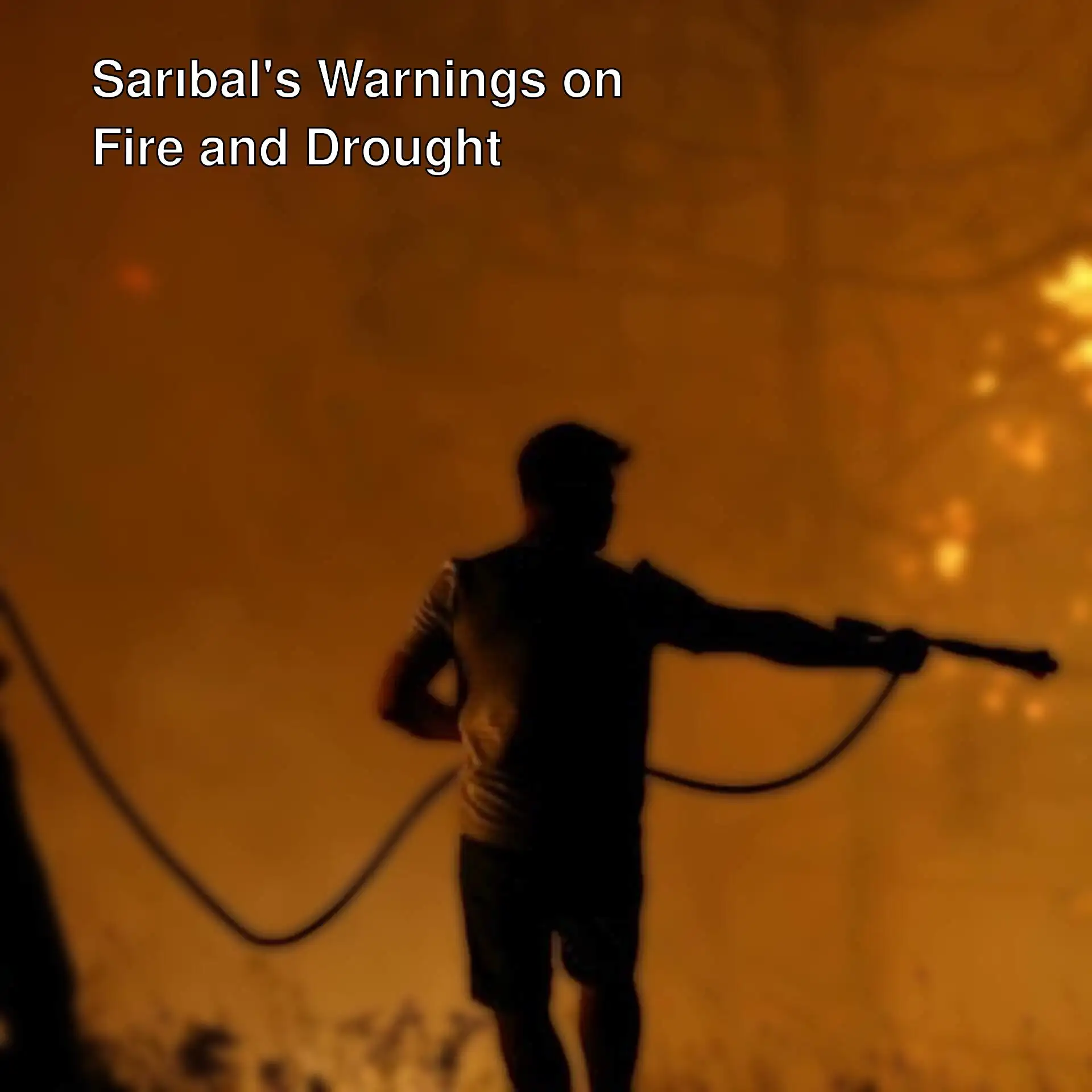 People fighting the fire