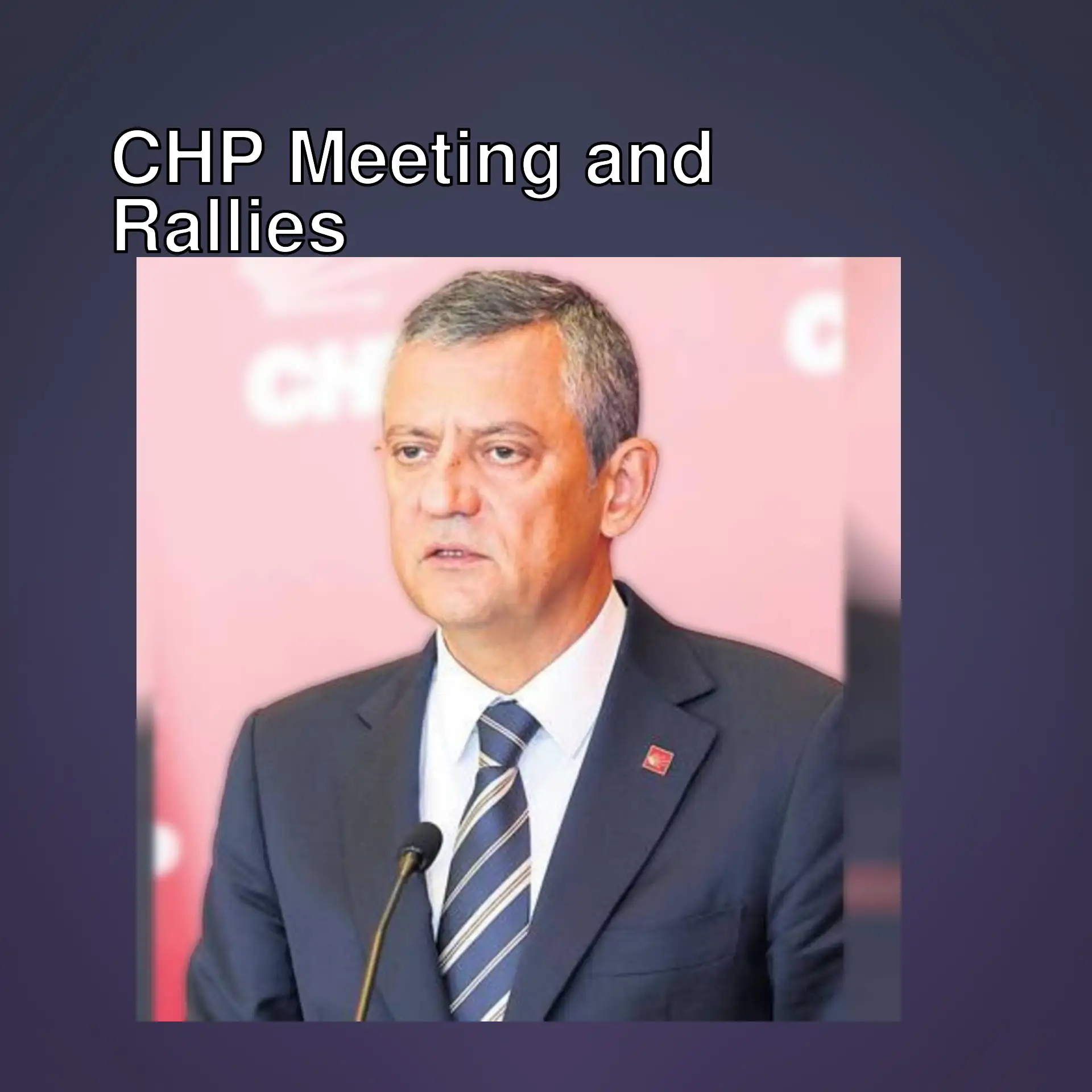 A man in a suit at a CHP meeting. A man in a suit at a CHP meeting.