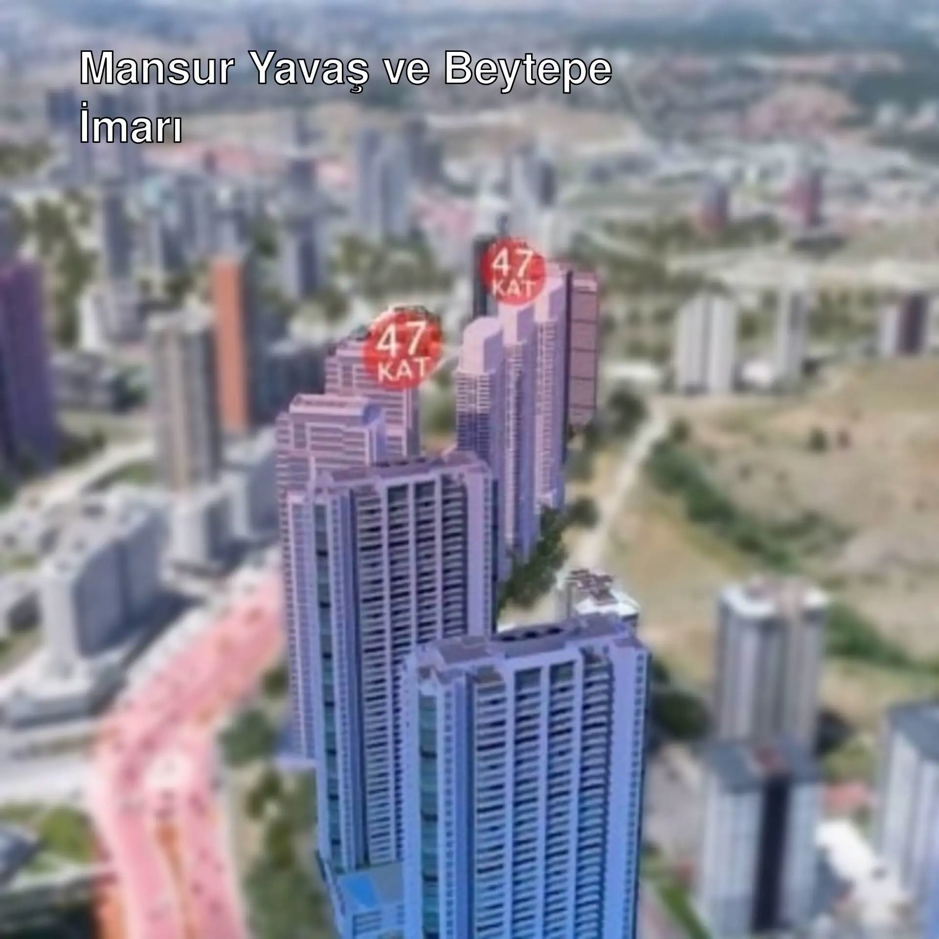 Beytepe'deki yüksek binalar. Beytepe'deki yüksek binalar.