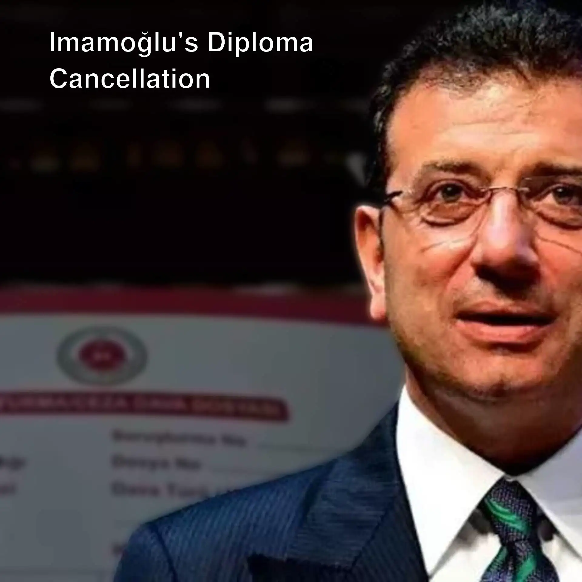 Ekrem İmamoğlu speaking in formal attire.