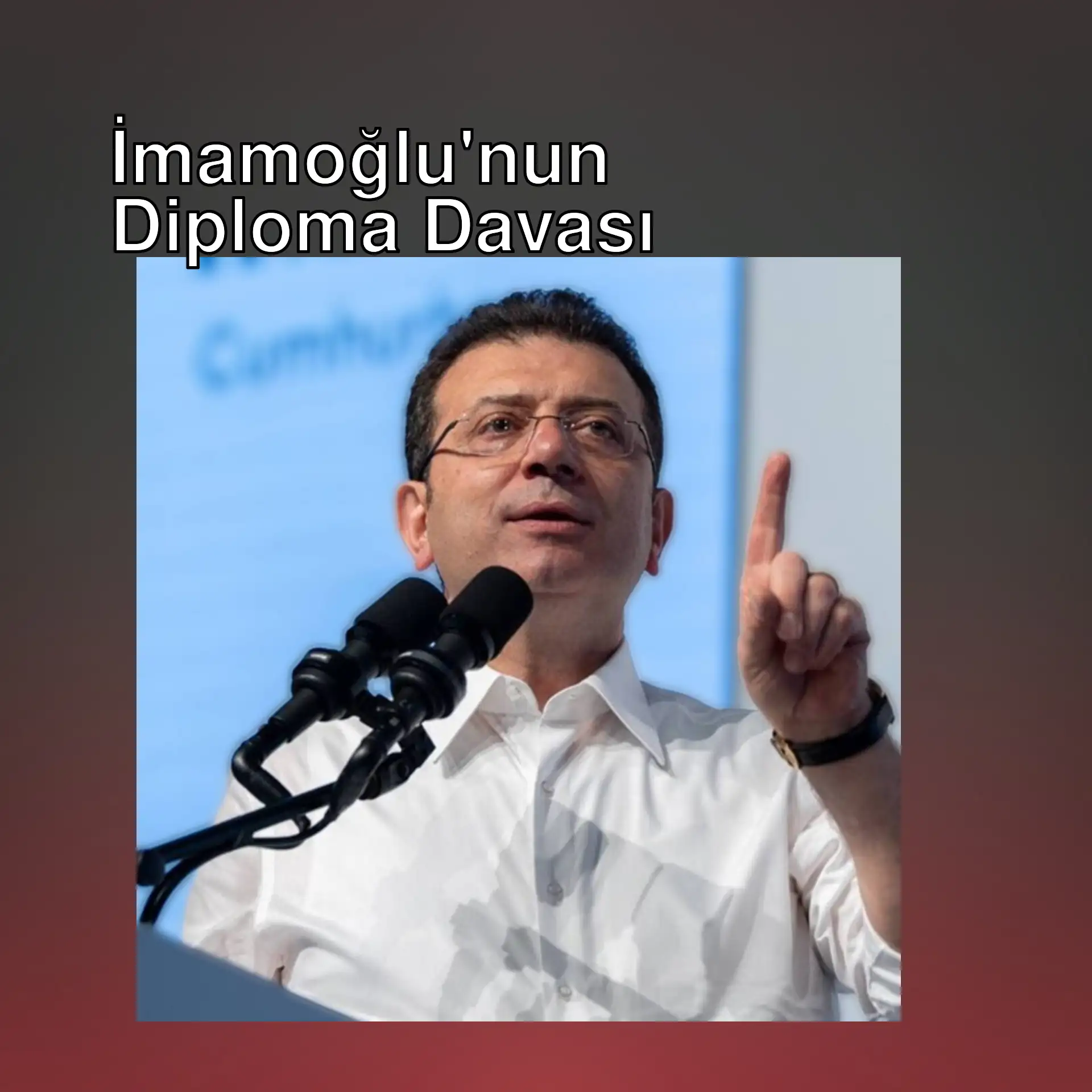 Ekrem İmamoğlu, basın toplantısında konuşuyor.
