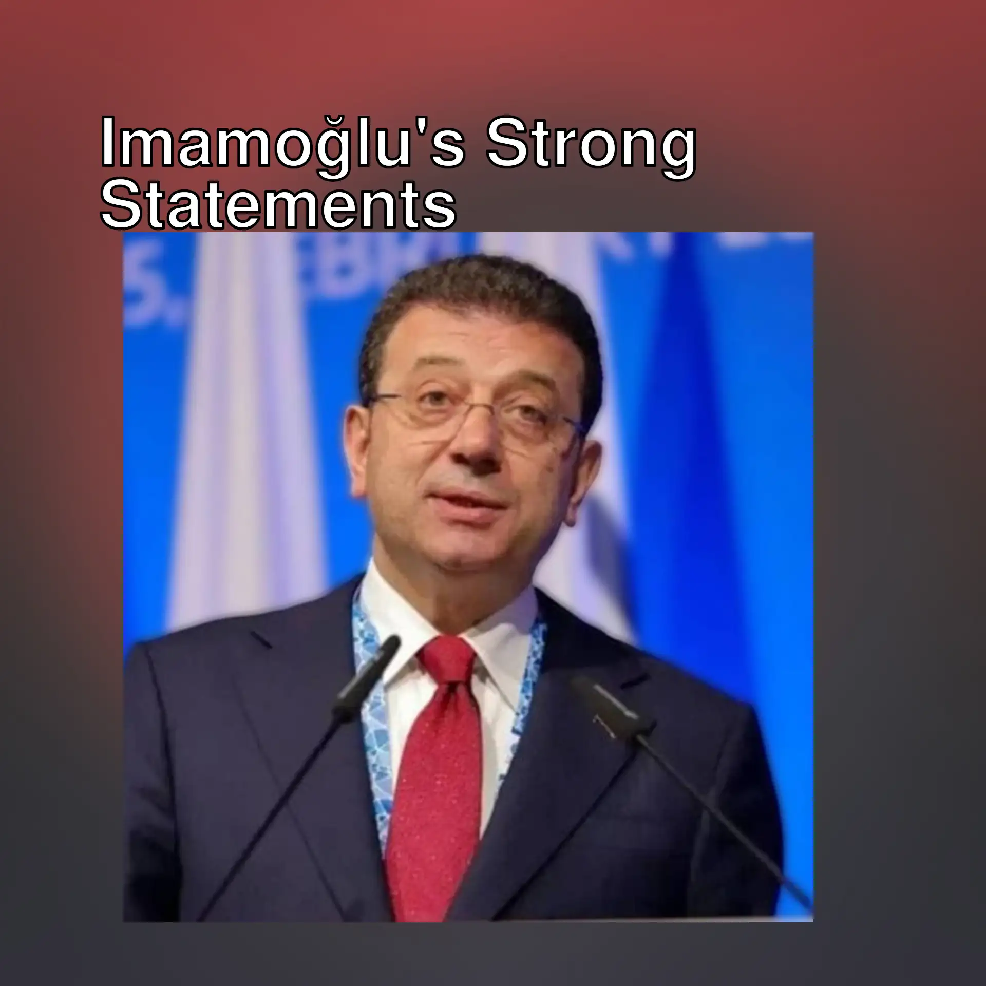 Ekrem İmamoğlu shows strong reaction to the government. Ekrem İmamoğlu shows strong reaction to the government.