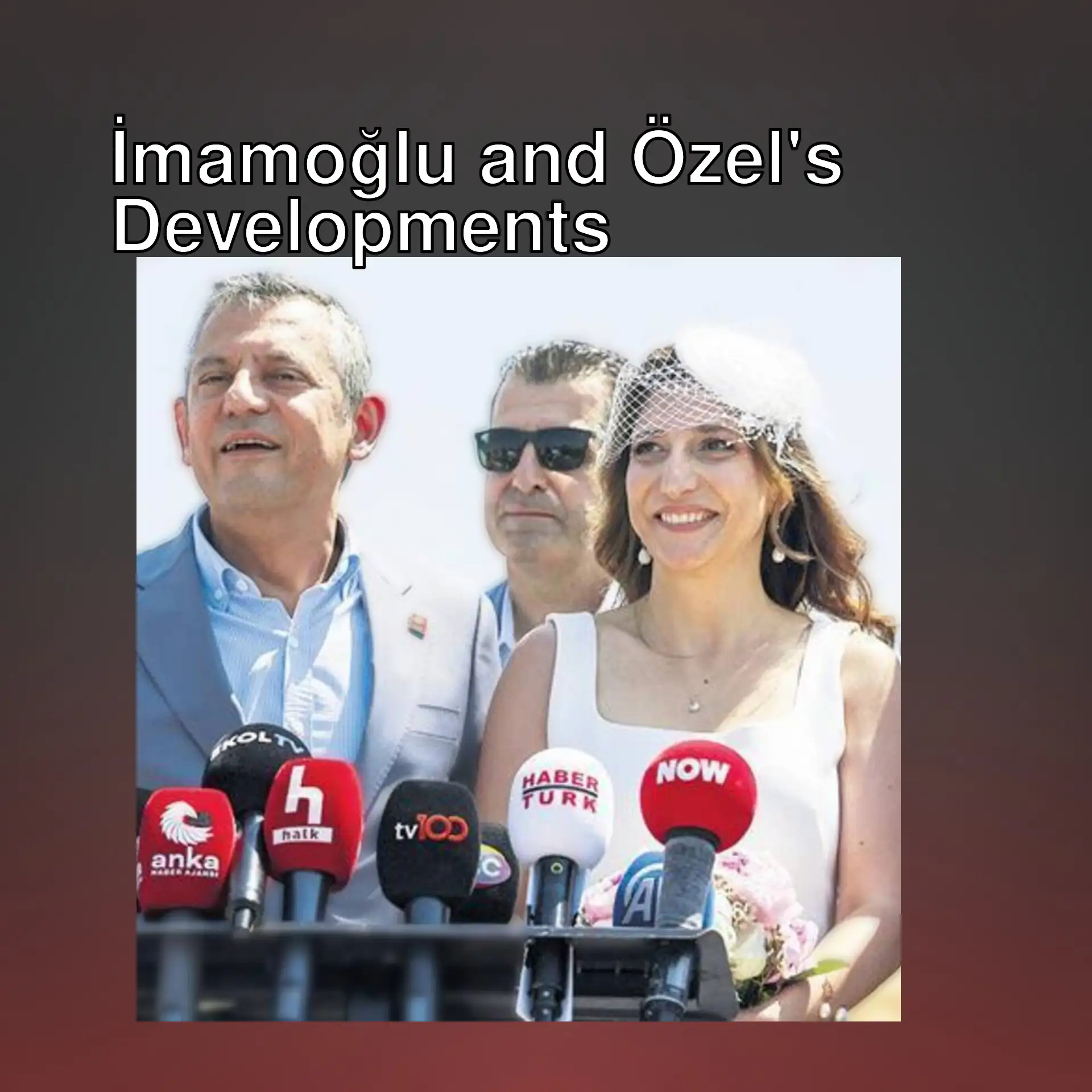 Özgür Özel and Ekrem İmamoğlu at a press conference. Özgür Özel and Ekrem İmamoğlu at a press conference.