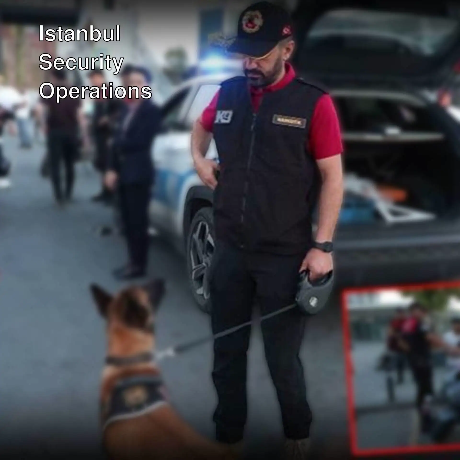 A moment from the Istanbul Police Department inspection.