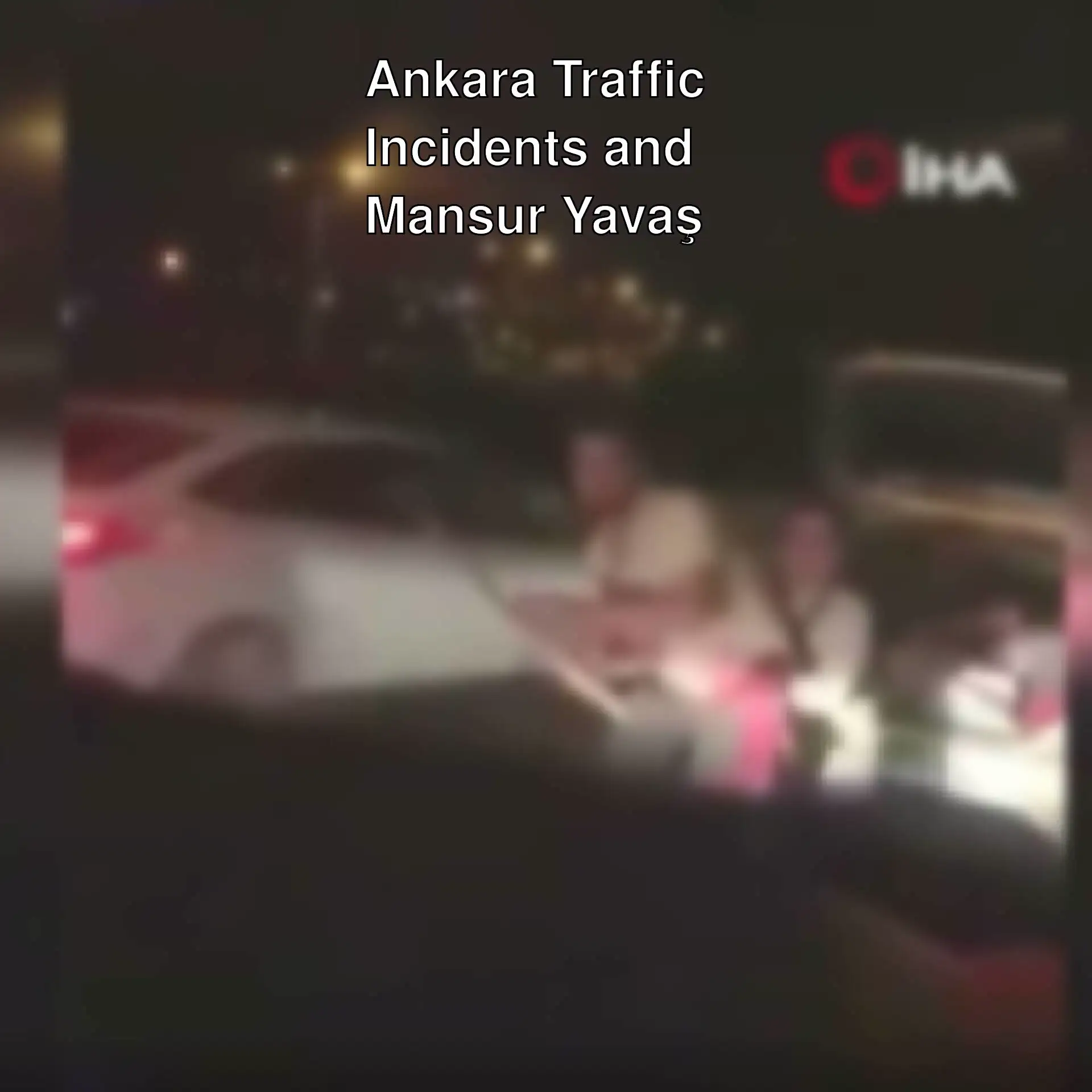 Moment of the axe attack in Ankara traffic. Moment of the axe attack in Ankara traffic.