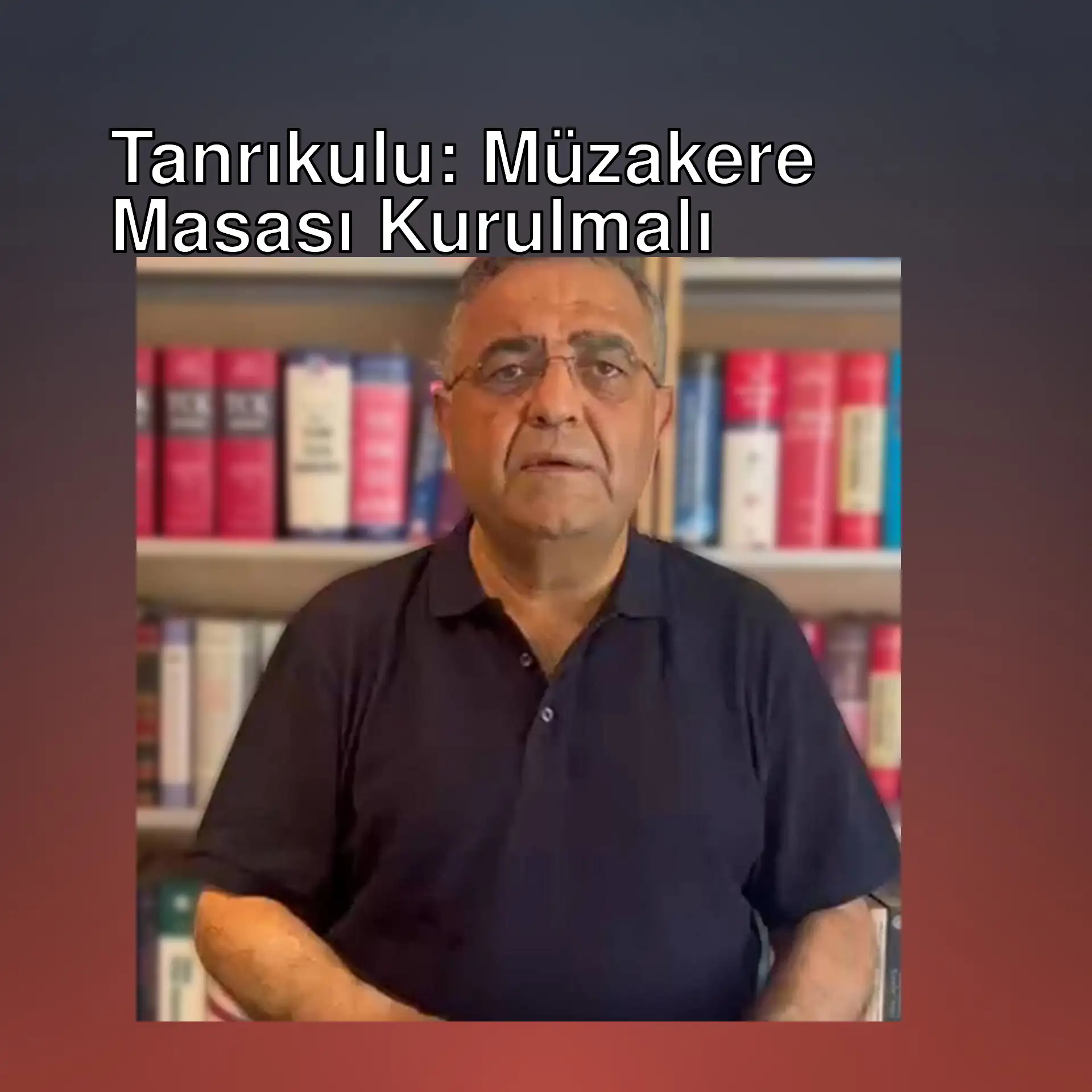 CHP Milletvekili Sezgin Tanrıkulu, müzakere masası çağrısı yapıyor.