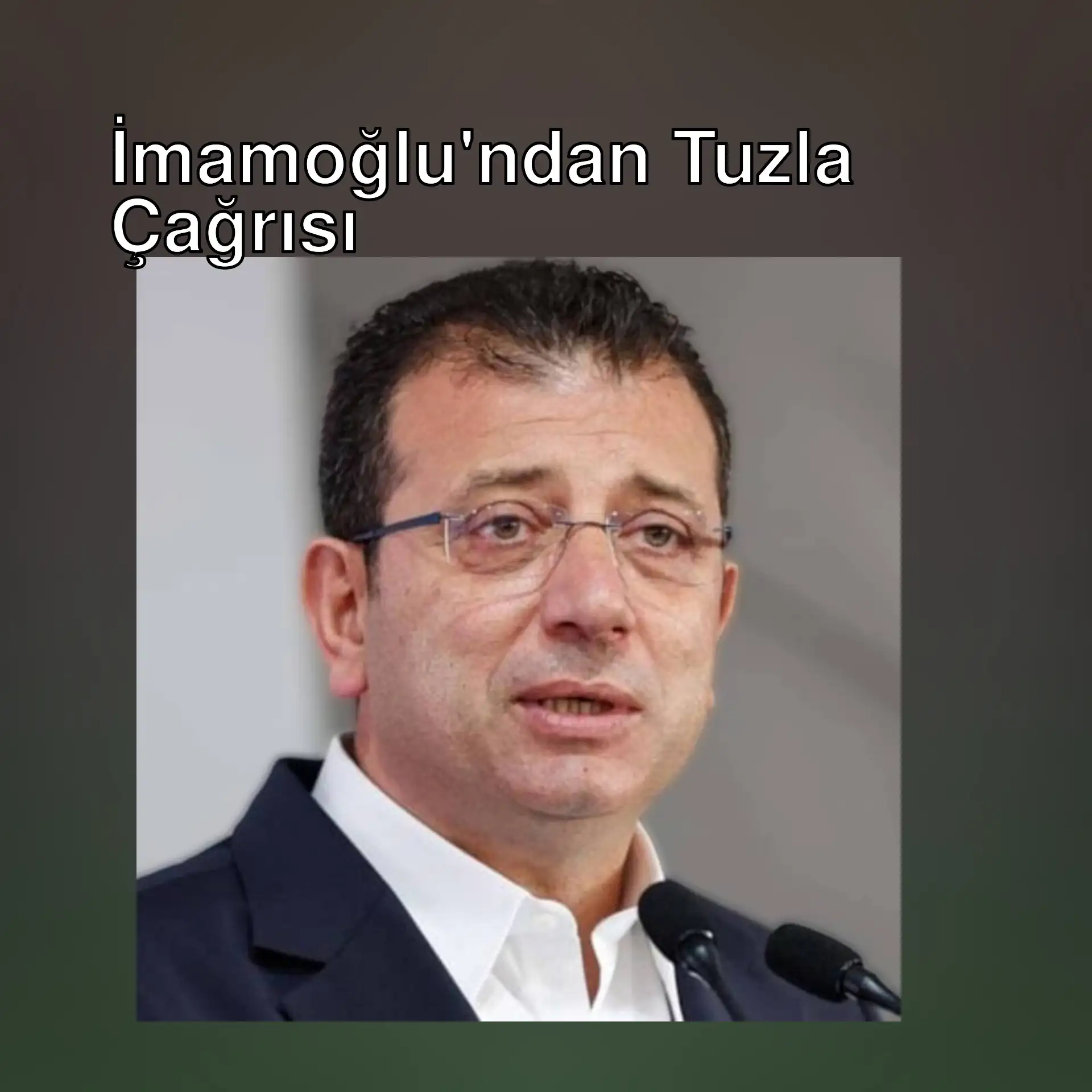 Ekrem İmamoğlu, mitingde halka sesleniyor.
