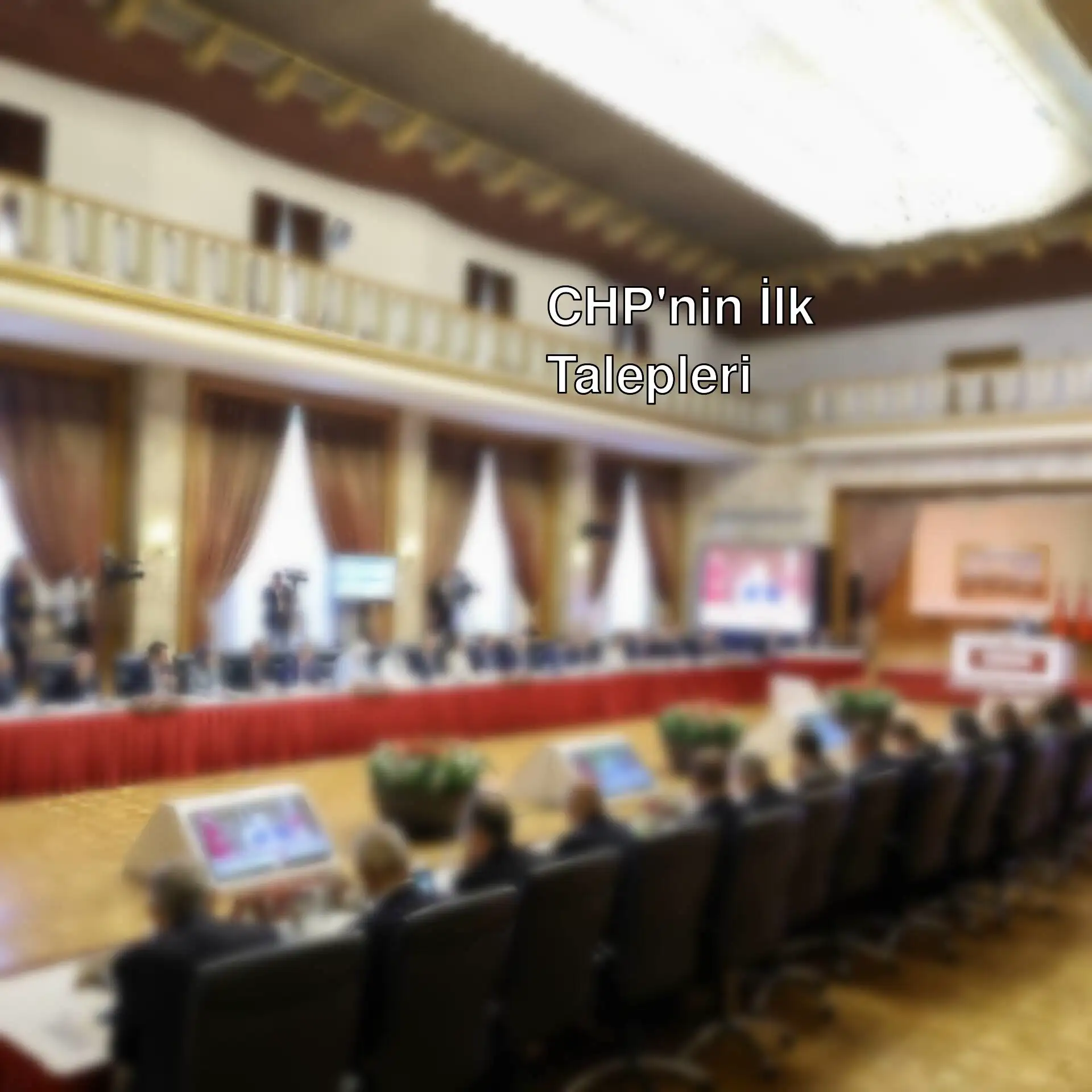 CHP'nin TBMM'deki komisyon toplantısı.
