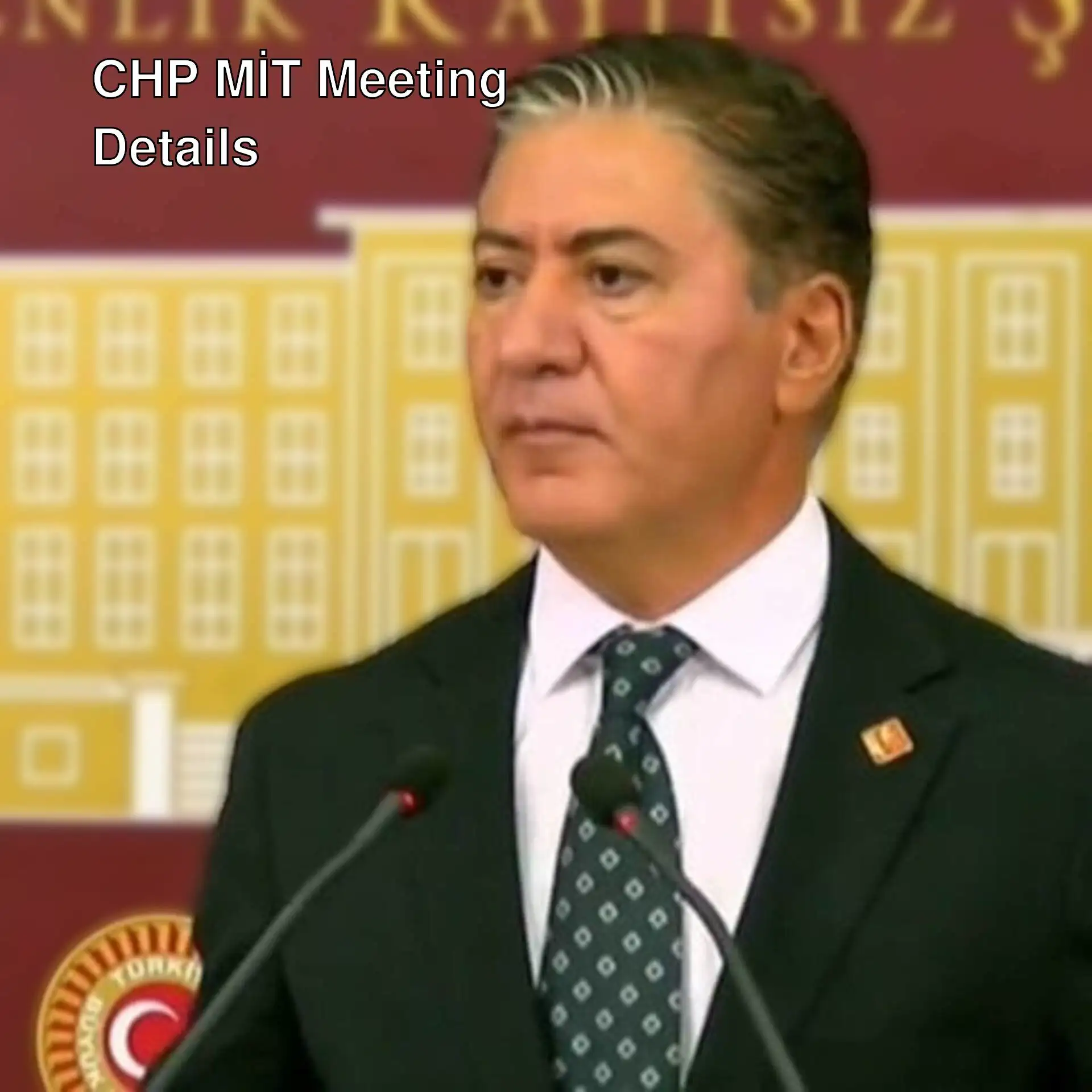 Murat Emir, CHP Group Deputy Chairman, at a press conference. Murat Emir, CHP Group Deputy Chairman, at a press conference.