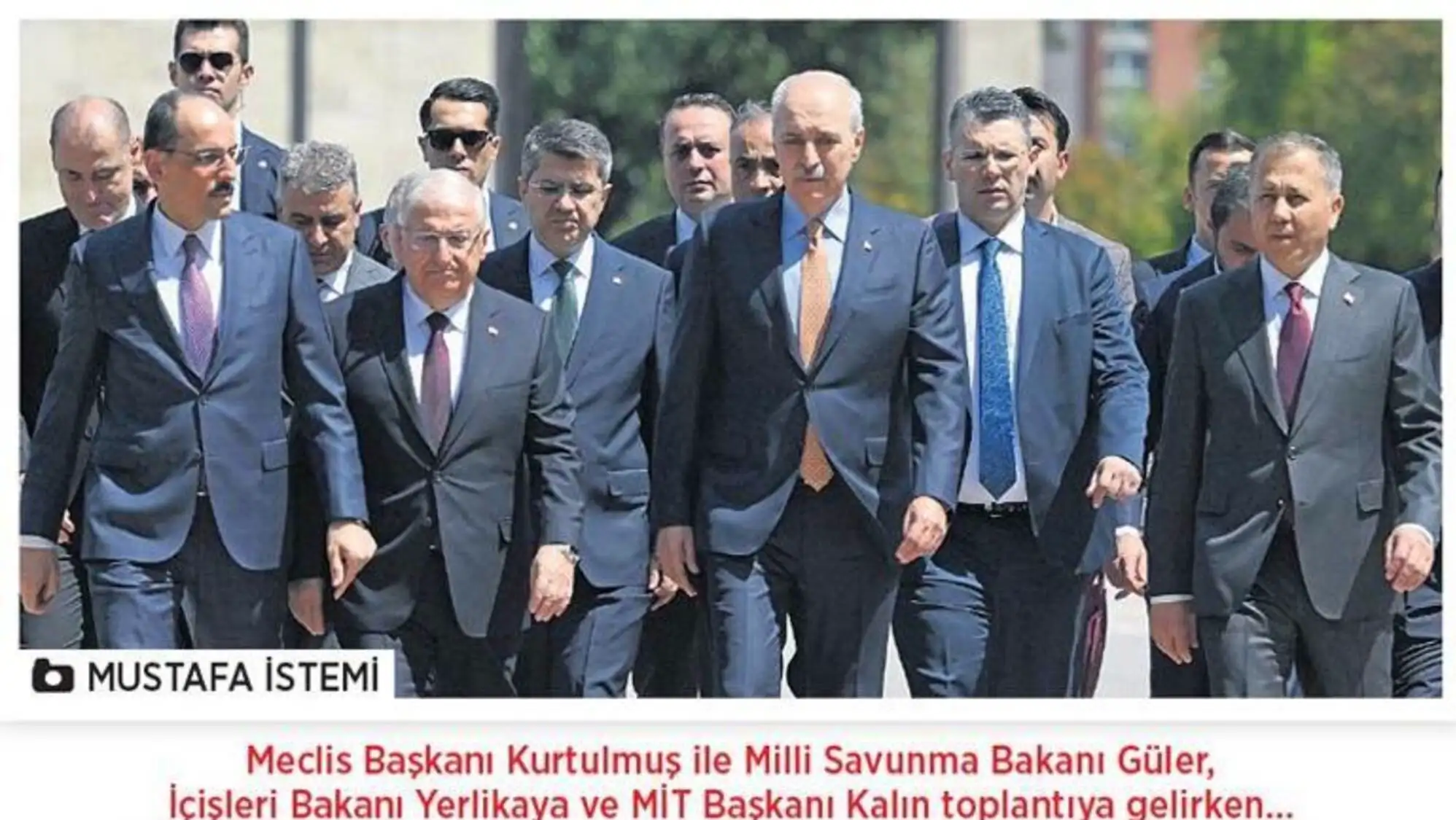 Ministers attending the secret meeting.