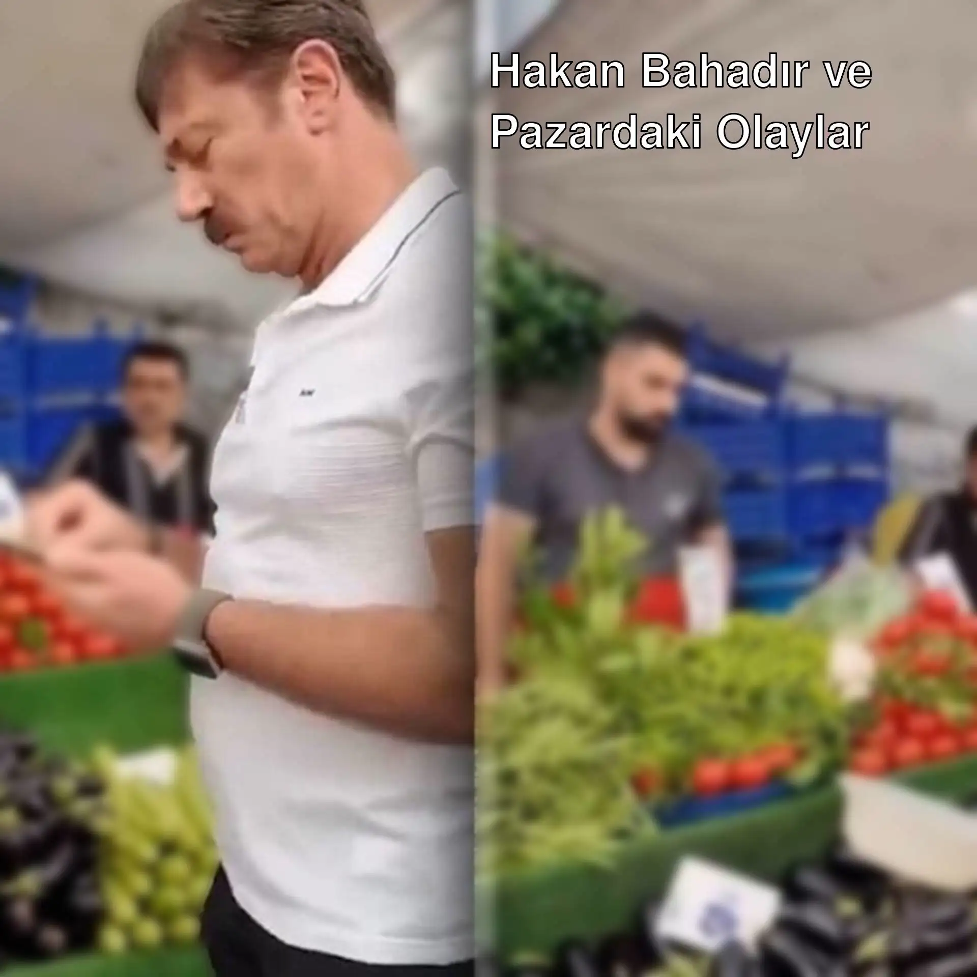 Hakan Bahadır pazar denetiminde.