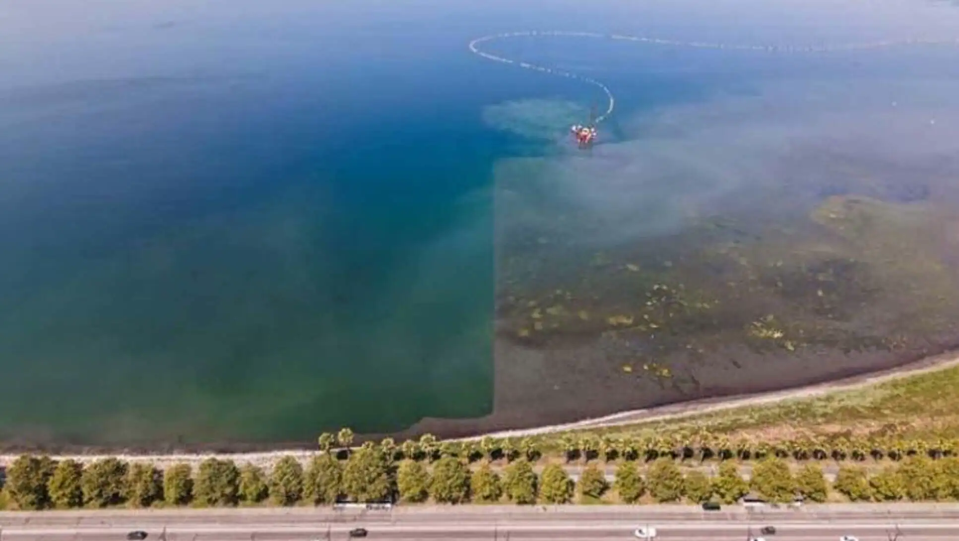 Clean water view in Izmit Bay. Clean water view in Izmit Bay.