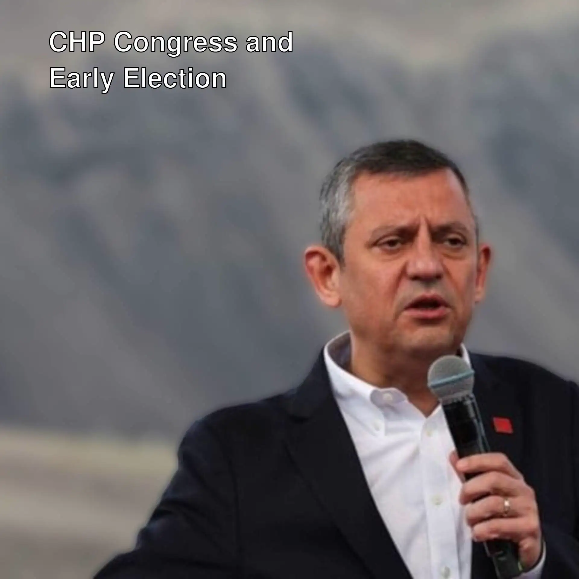 A man holding a microphone.