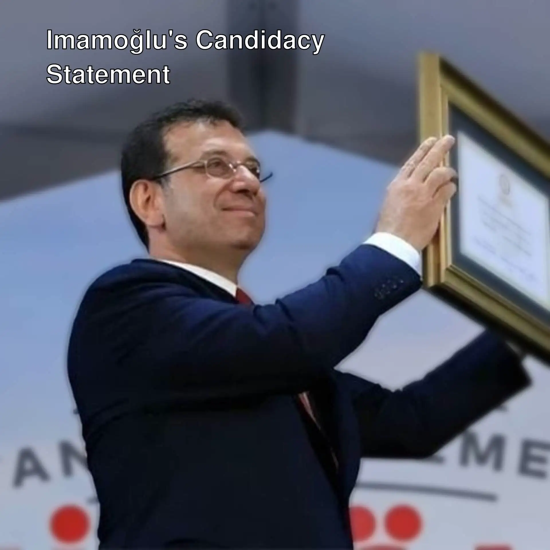 Imamoğlu puts an end to candidacy discussions. Imamoğlu puts an end to candidacy discussions.