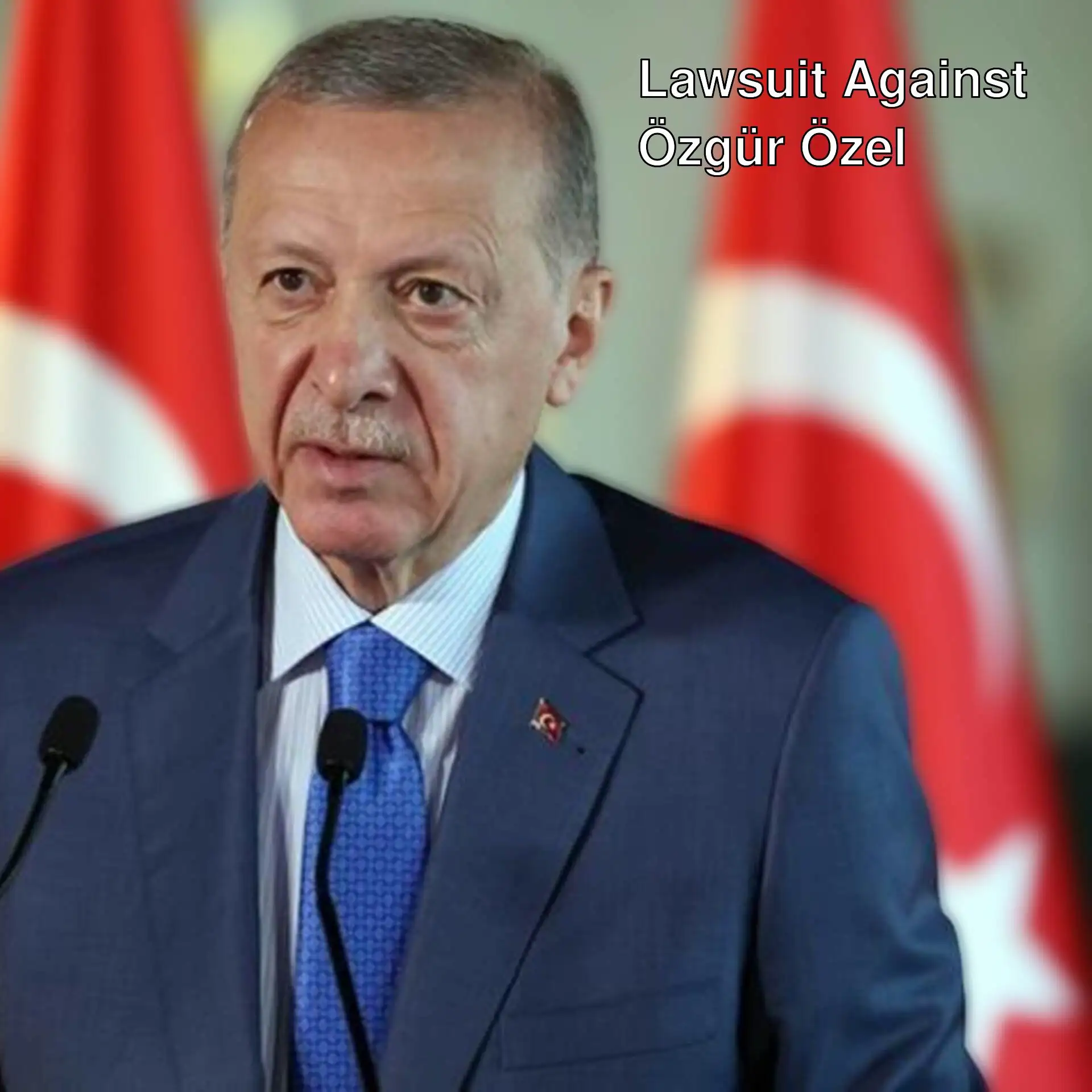 CHP leader Özgür Özel speaking against President Erdoğan. CHP leader Özgür Özel speaking against President Erdoğan.