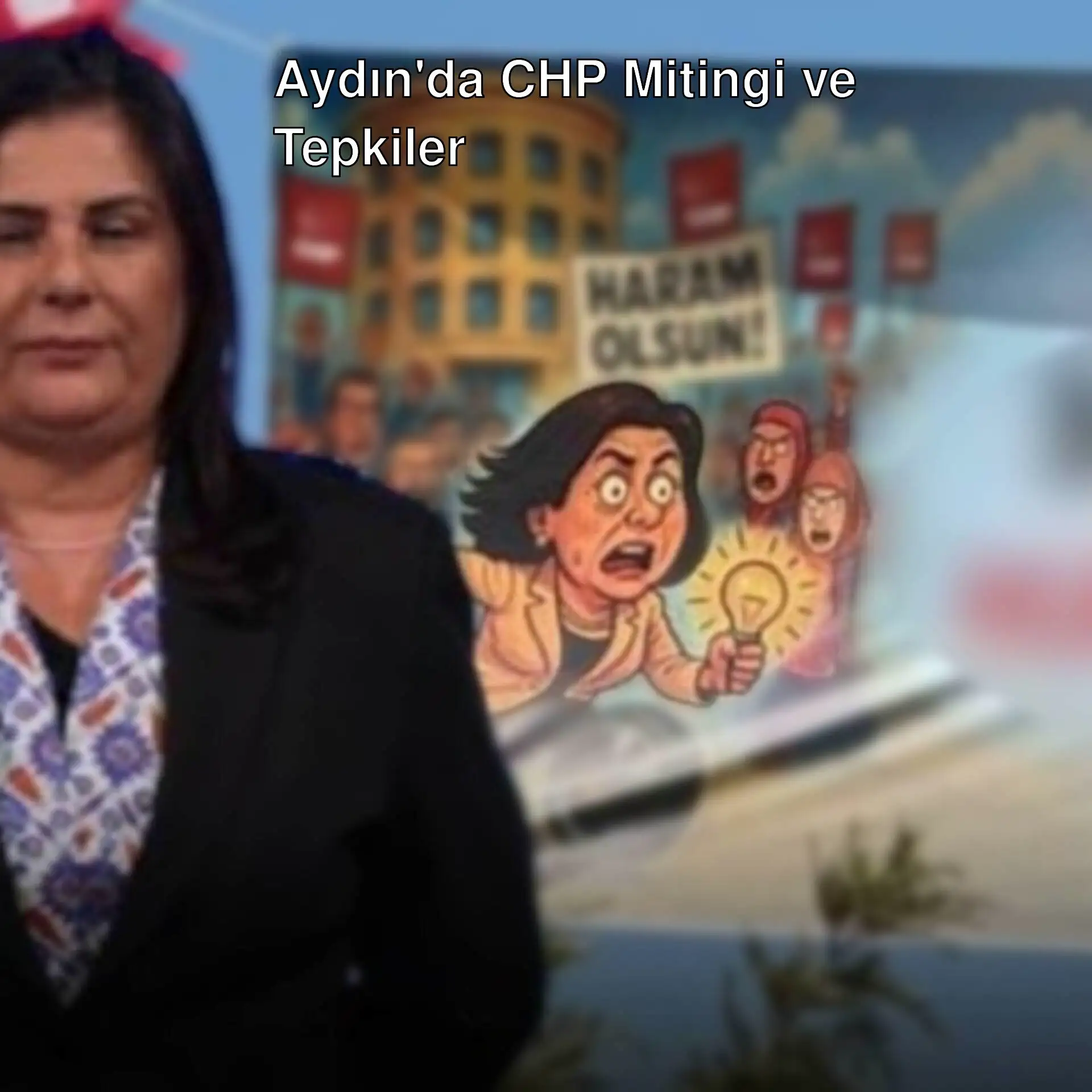 Aydın'da CHP mitingi öncesi pankartlar asıldı. Aydın'da CHP mitingi öncesi pankartlar asıldı.